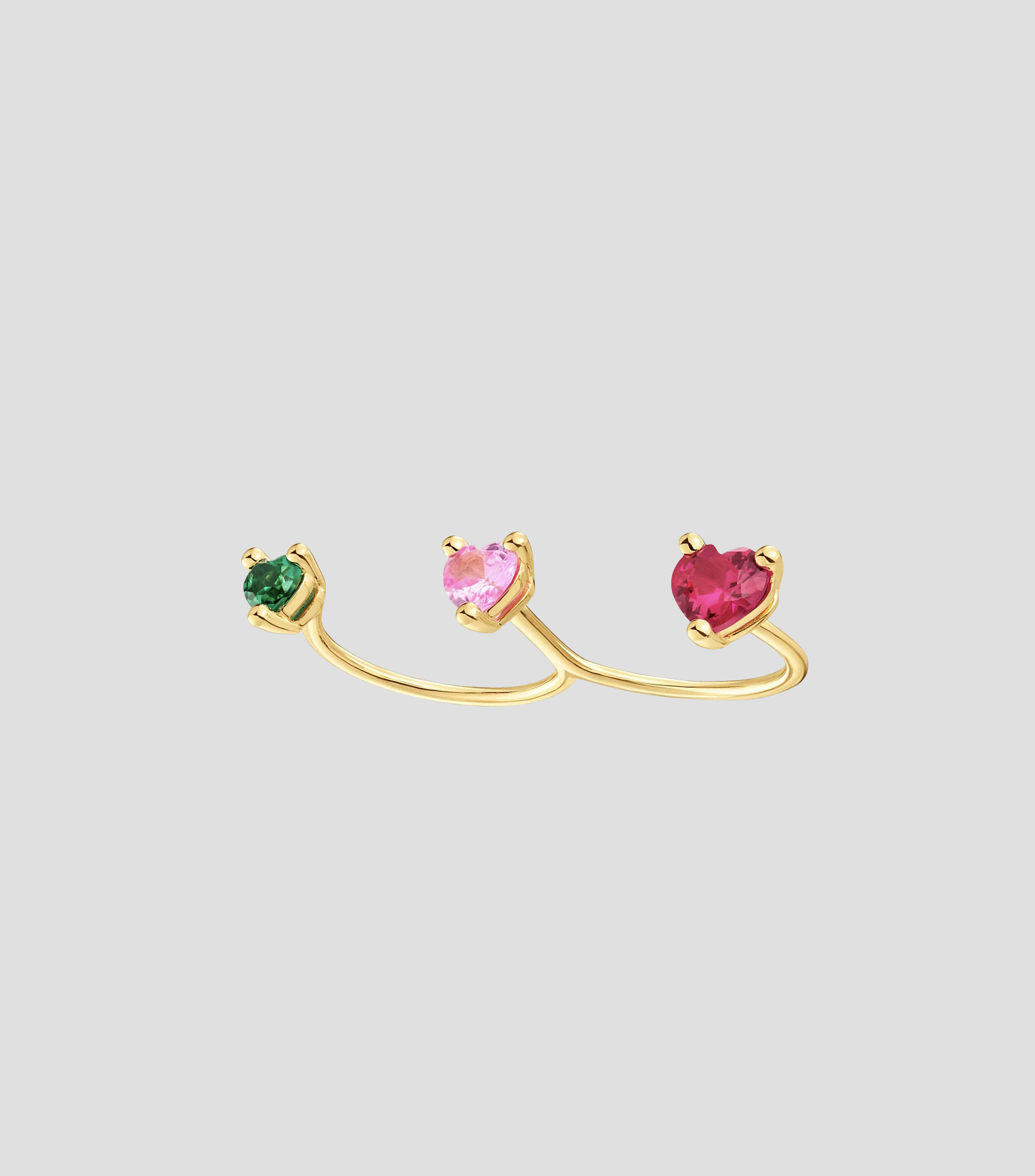 Anillo doble Tous Garden of Love en plata Mujer