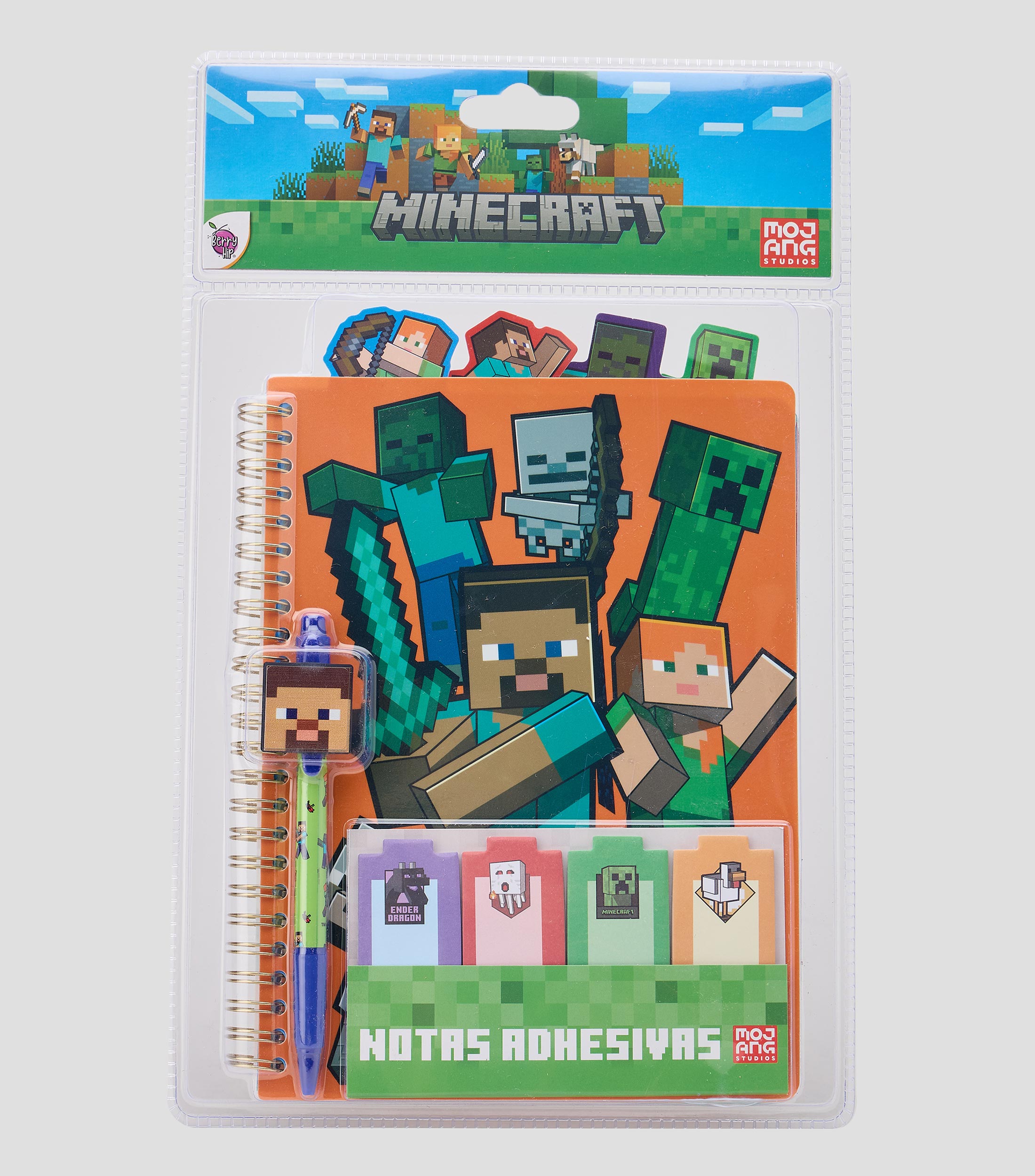 Diario trimestral con accesorios Minecraft