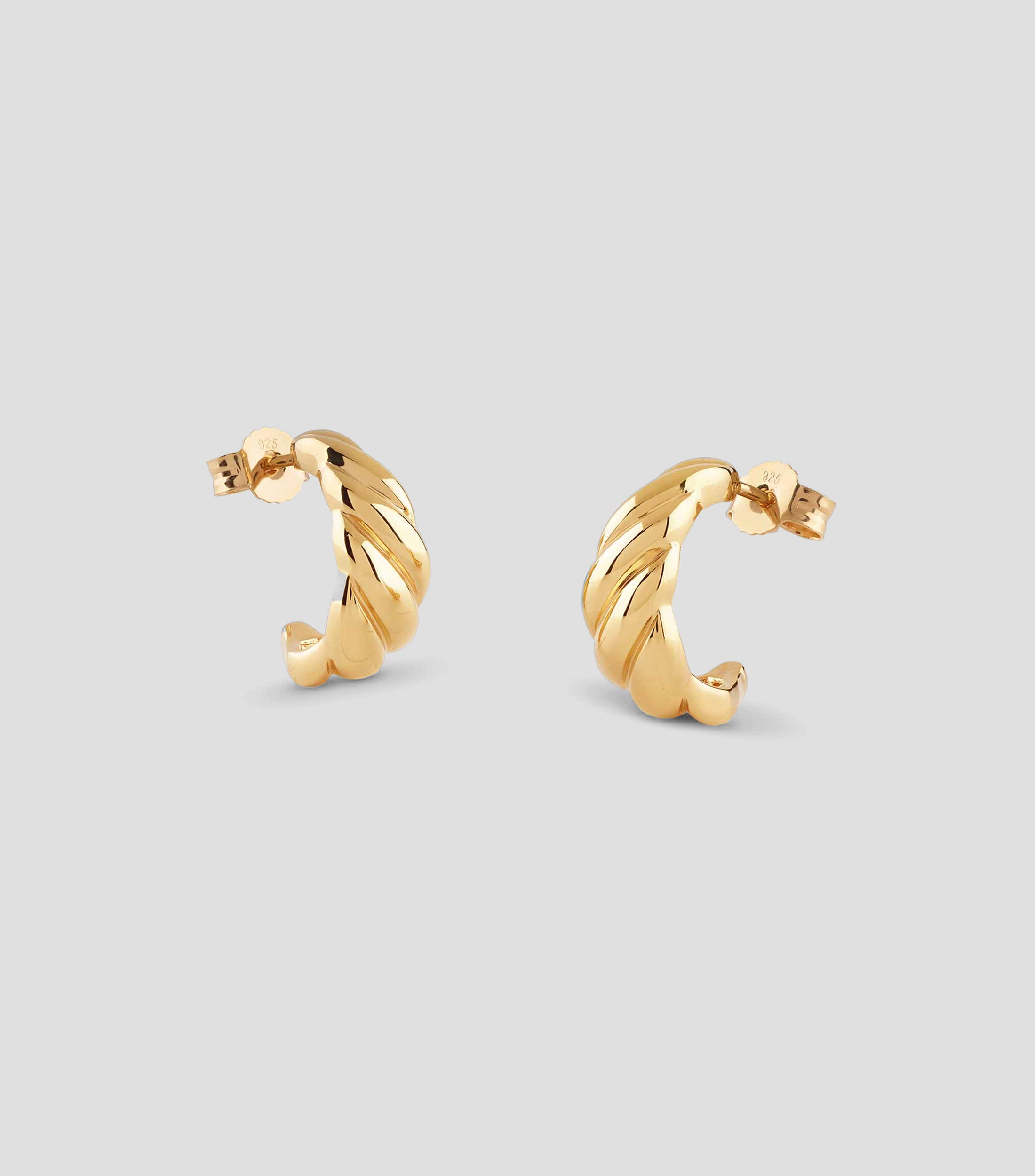 Aretes en Plata .925 con Lineas Mujer