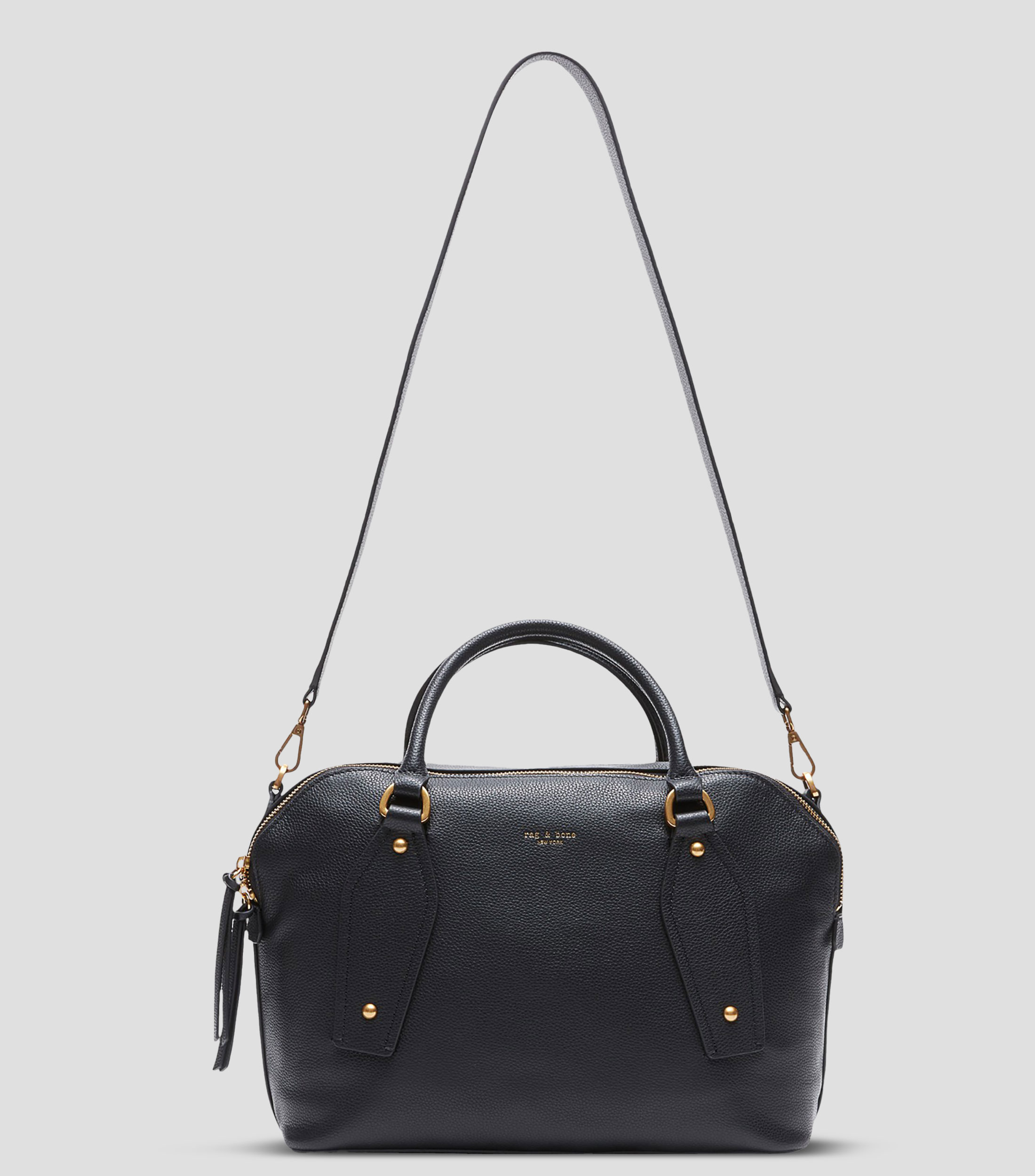 Bolsa satchel granulada Mujer
