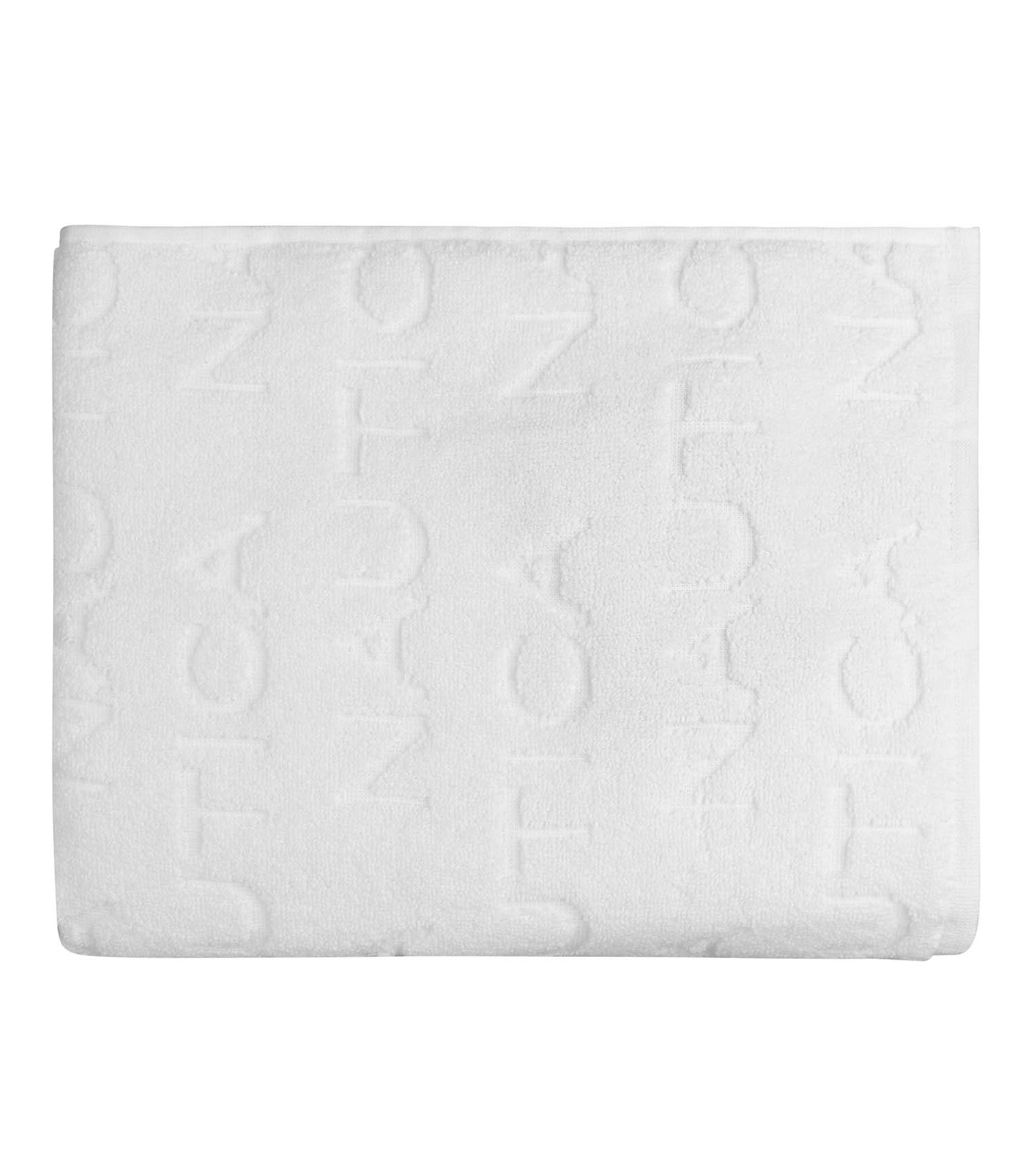 Toalla de medio baño Logo Land Blanca