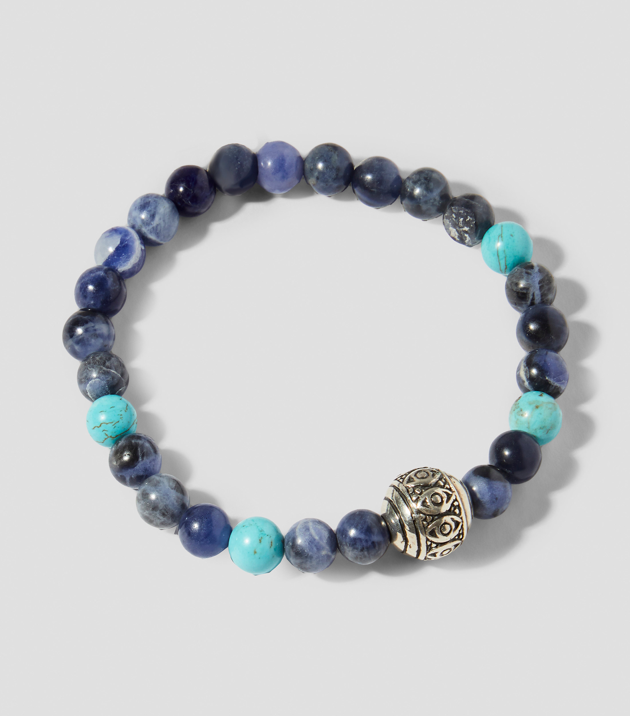 Pulsera elástica con cuentas tipo ojo Mujer