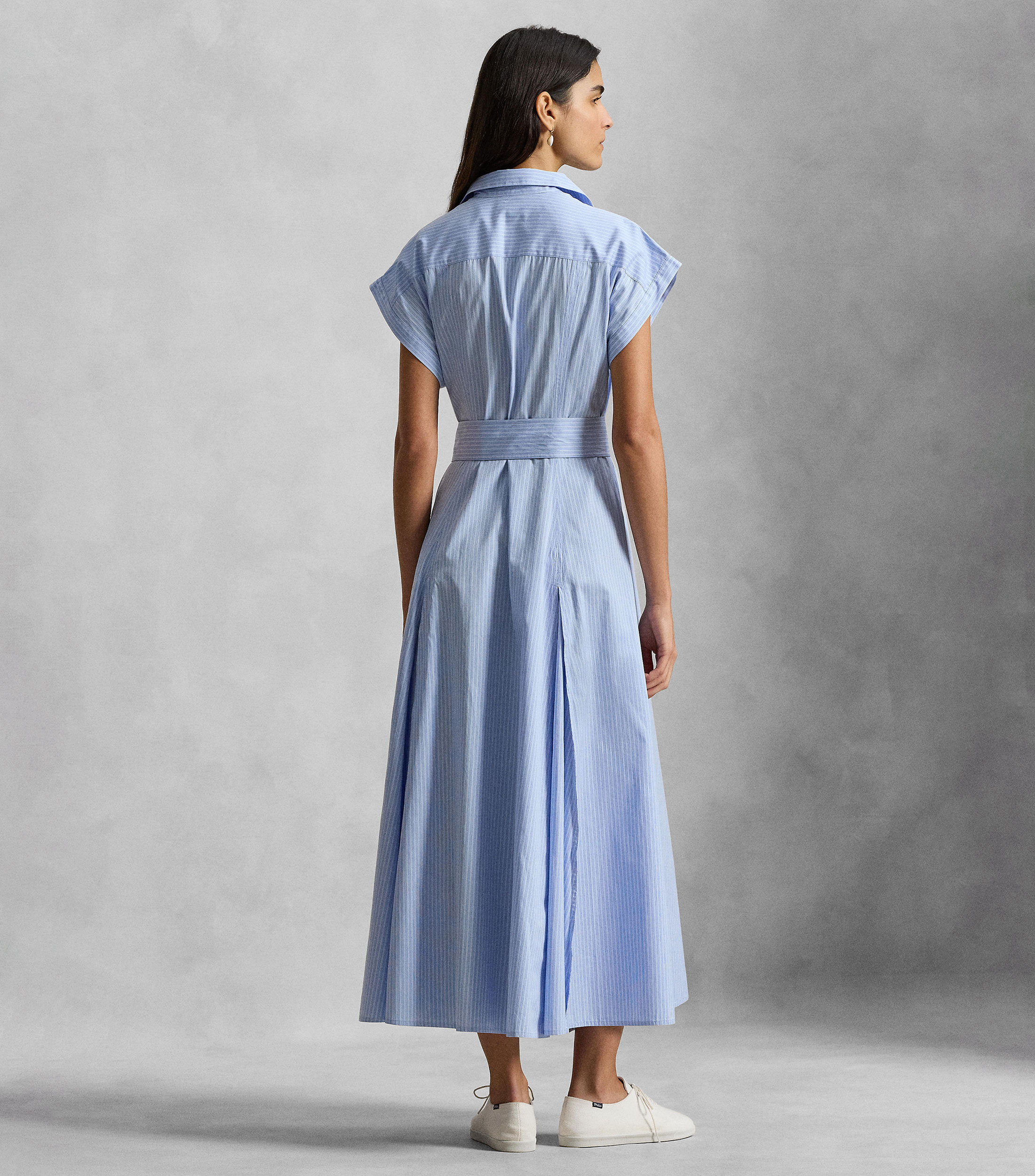 Vestido largo liso Mujer