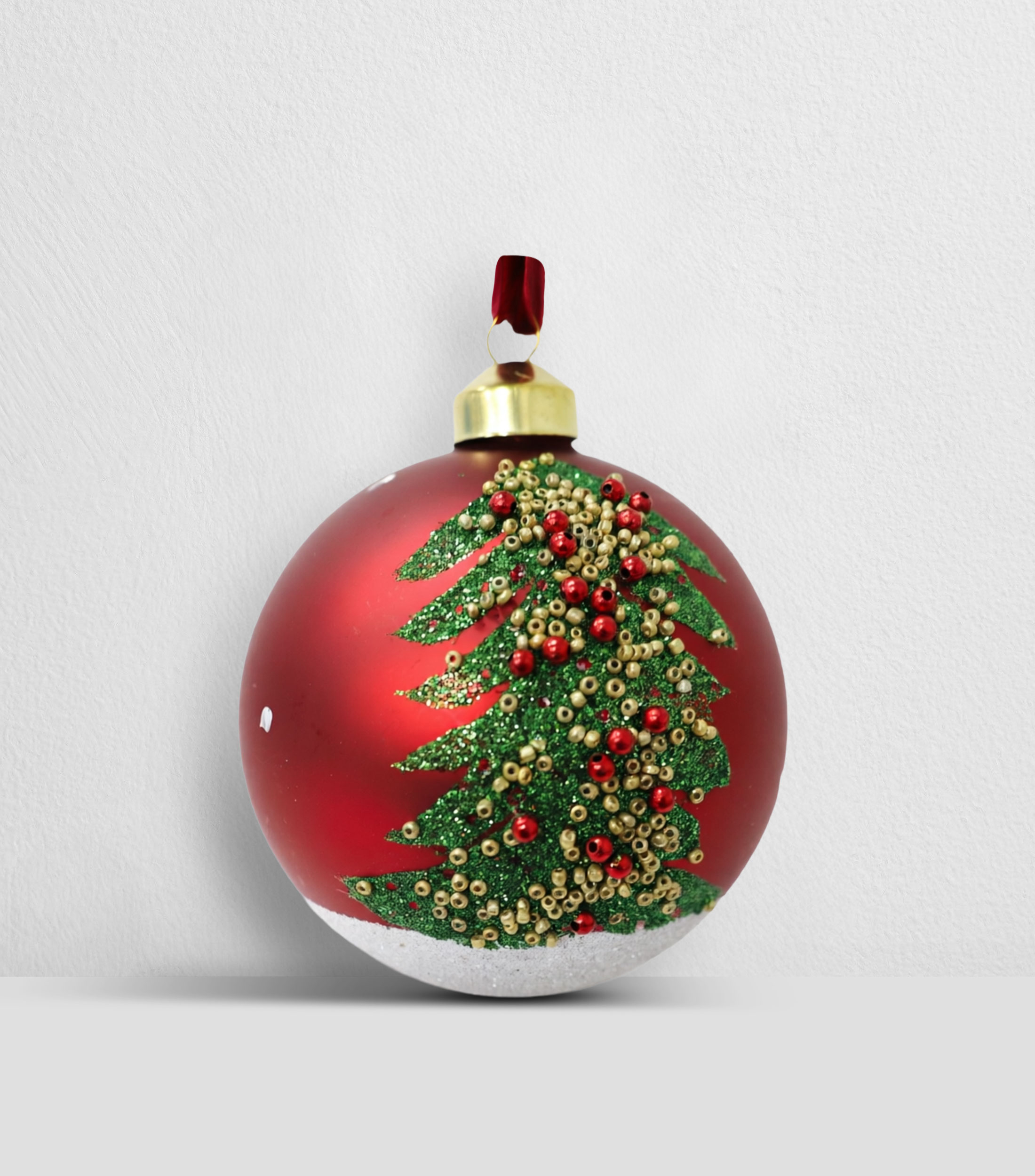 Esfera navideña con árbol decorativo Wine
