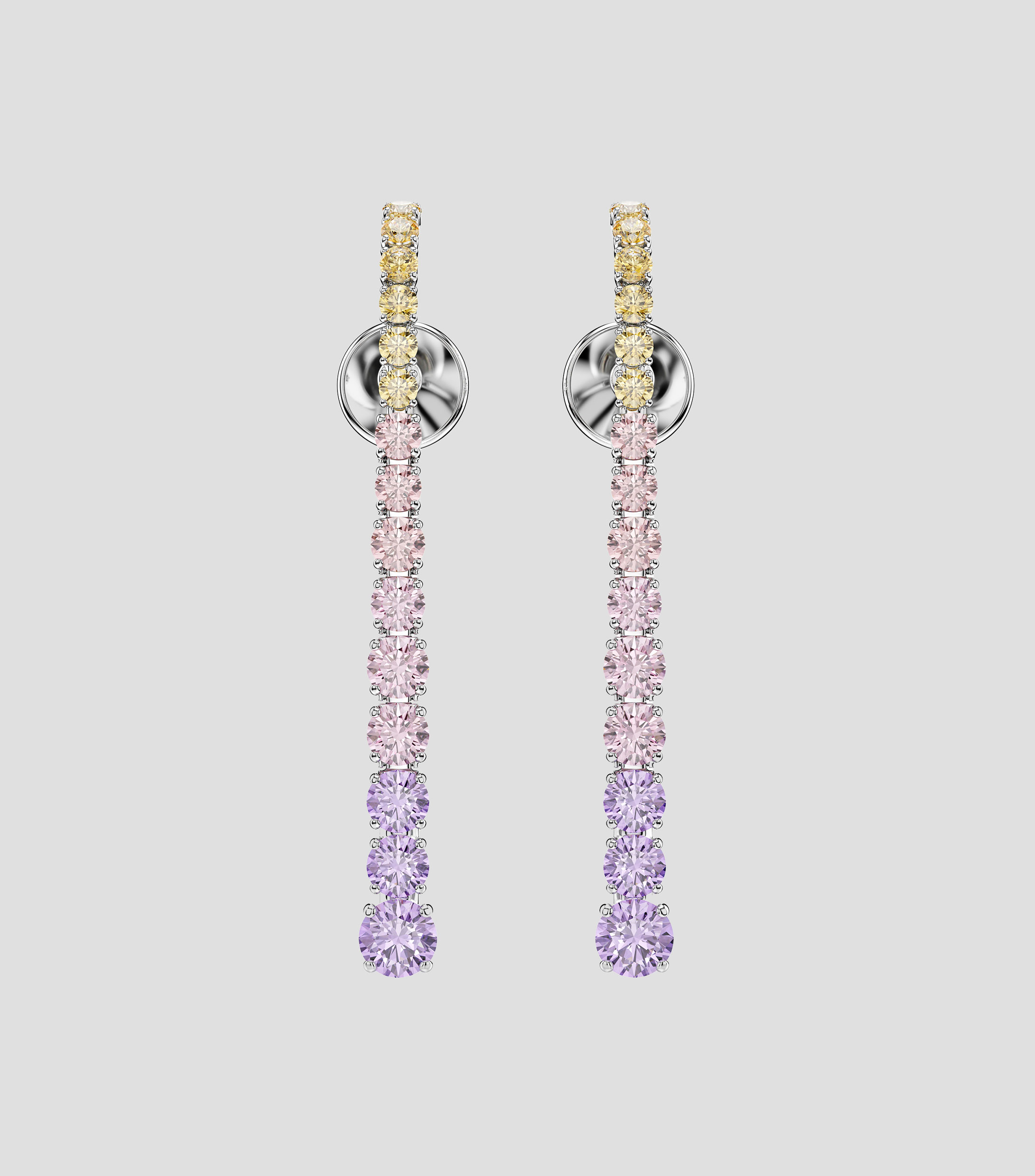 Aretes con cristales Matrix Mujer