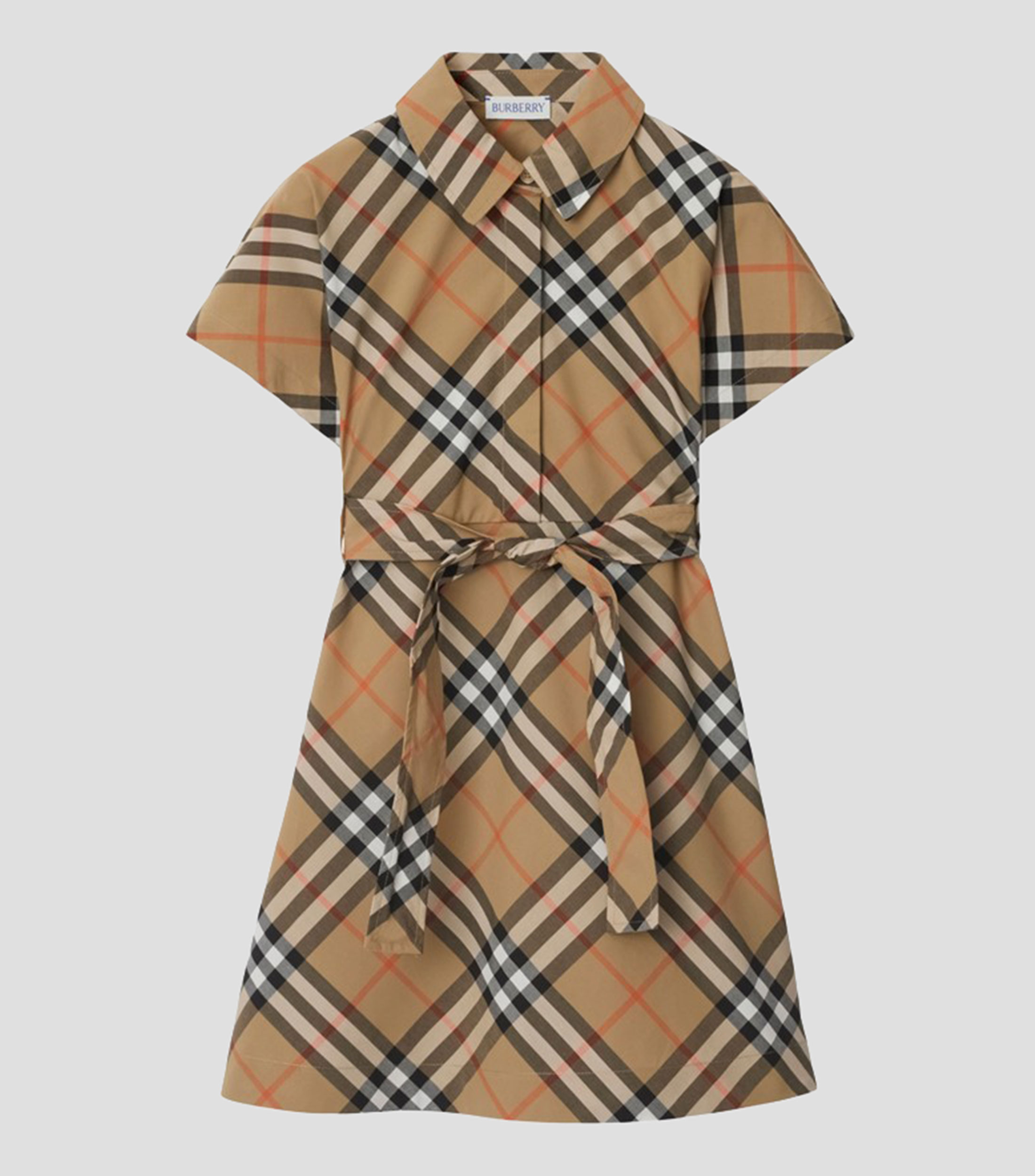 Vestido Casual Largo manga larga Cuadros Niña