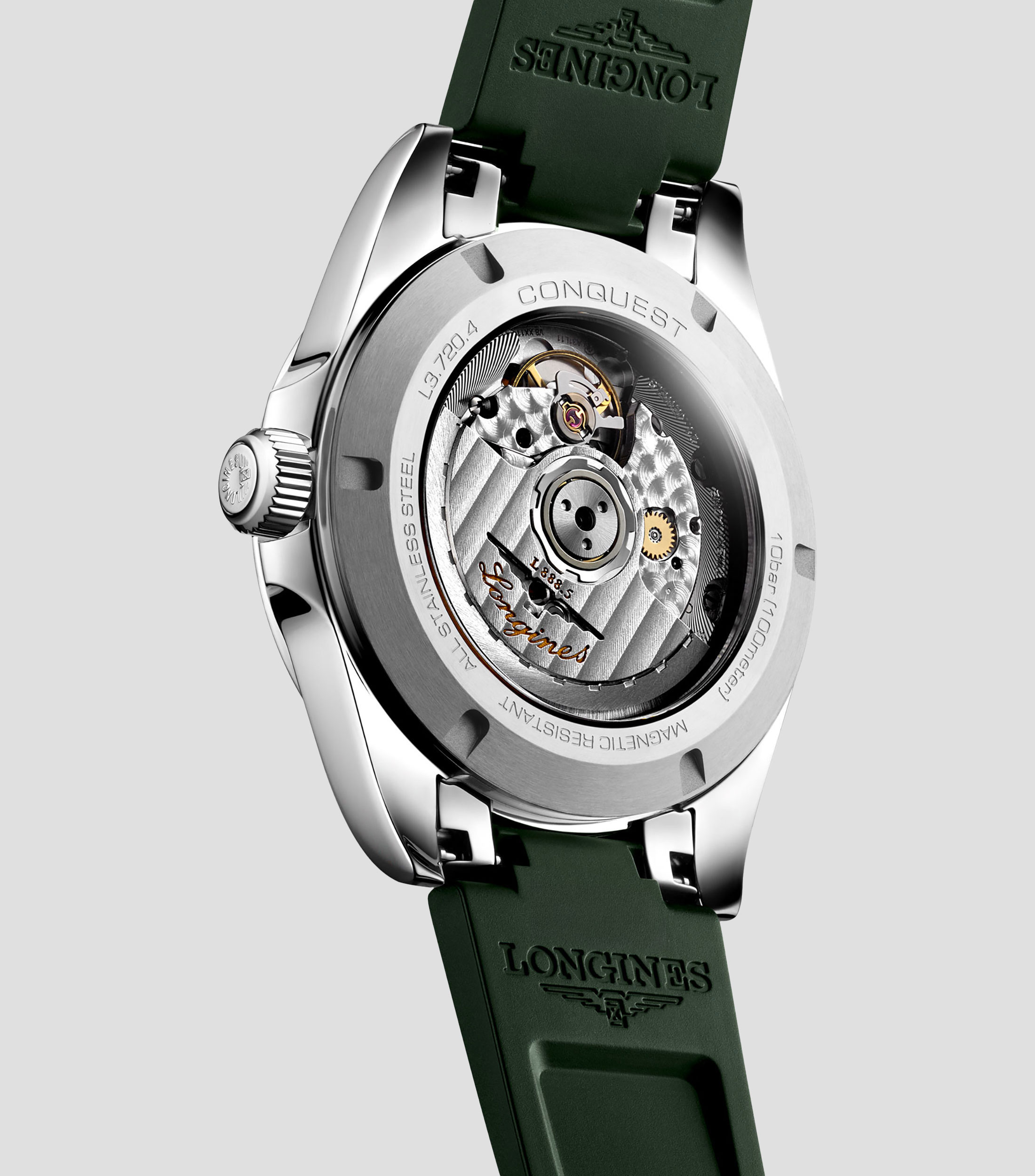 Reloj para hombre Conquest deportivo, plateado