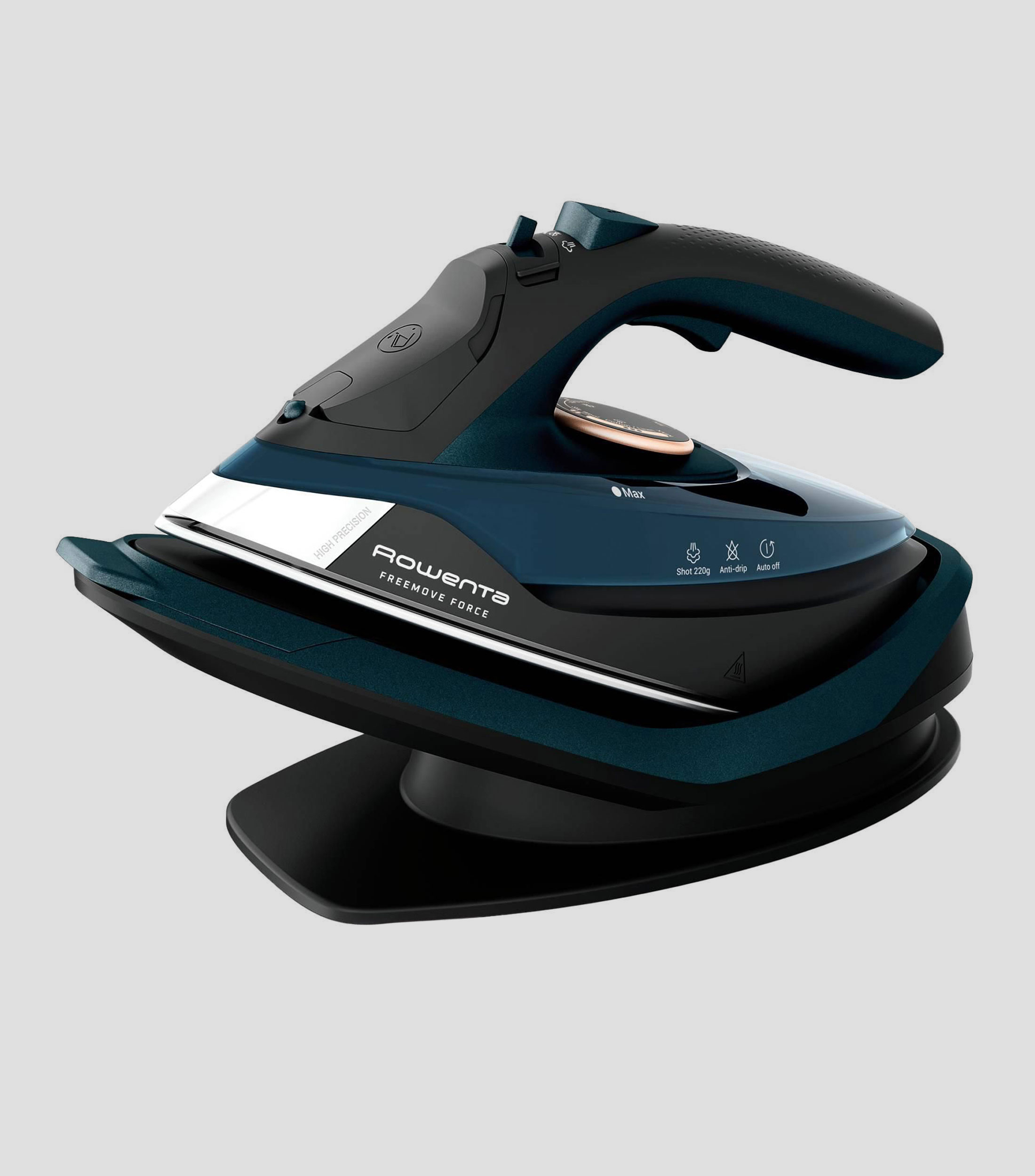 Plancha de vapor inalámbrica Freemove Force con Suela de acero inoxidable