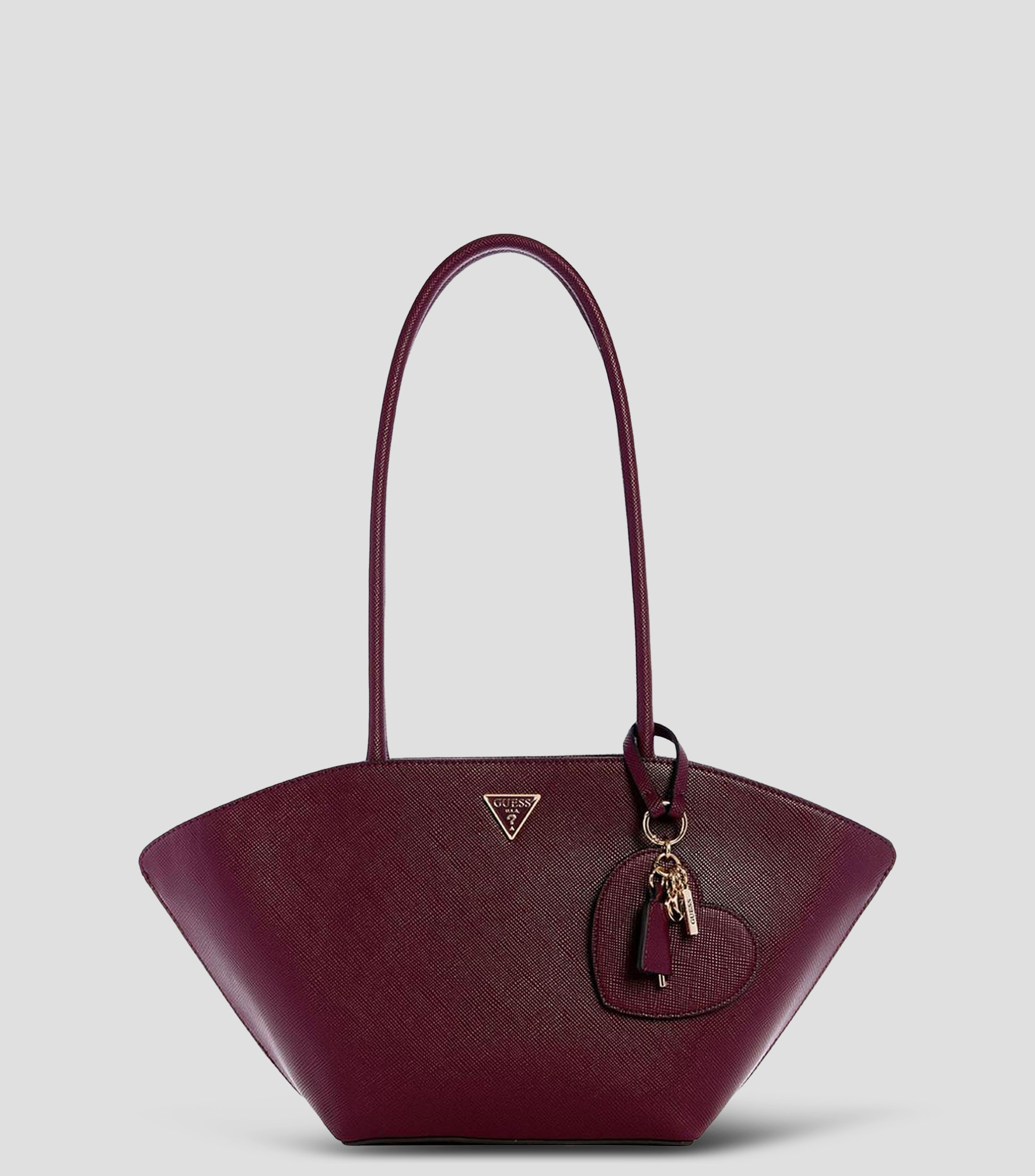 Bolsa shoulder roja Bolena texturizada Mujer