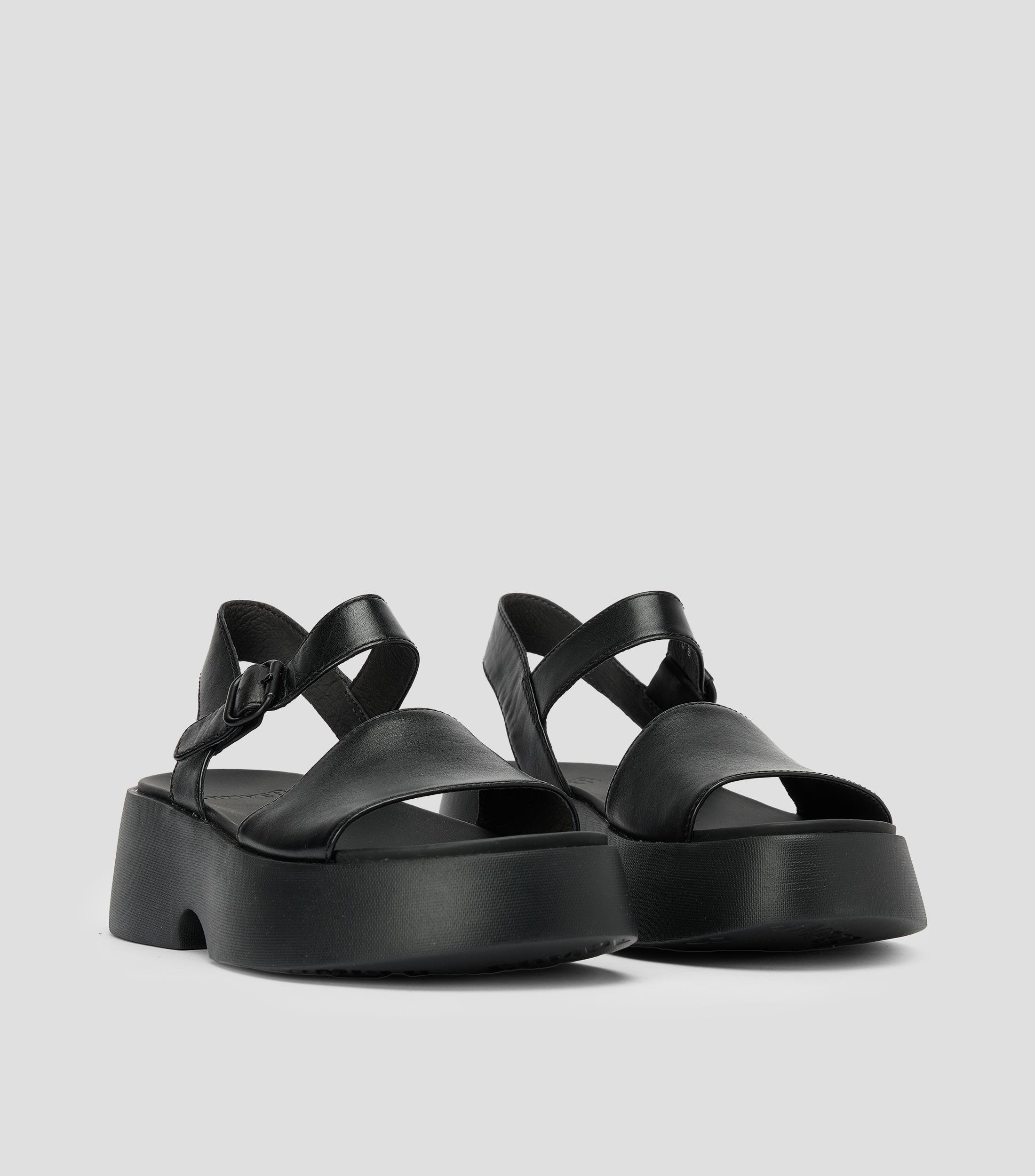 Sandalias casuales tacón bajo ancho Mujer