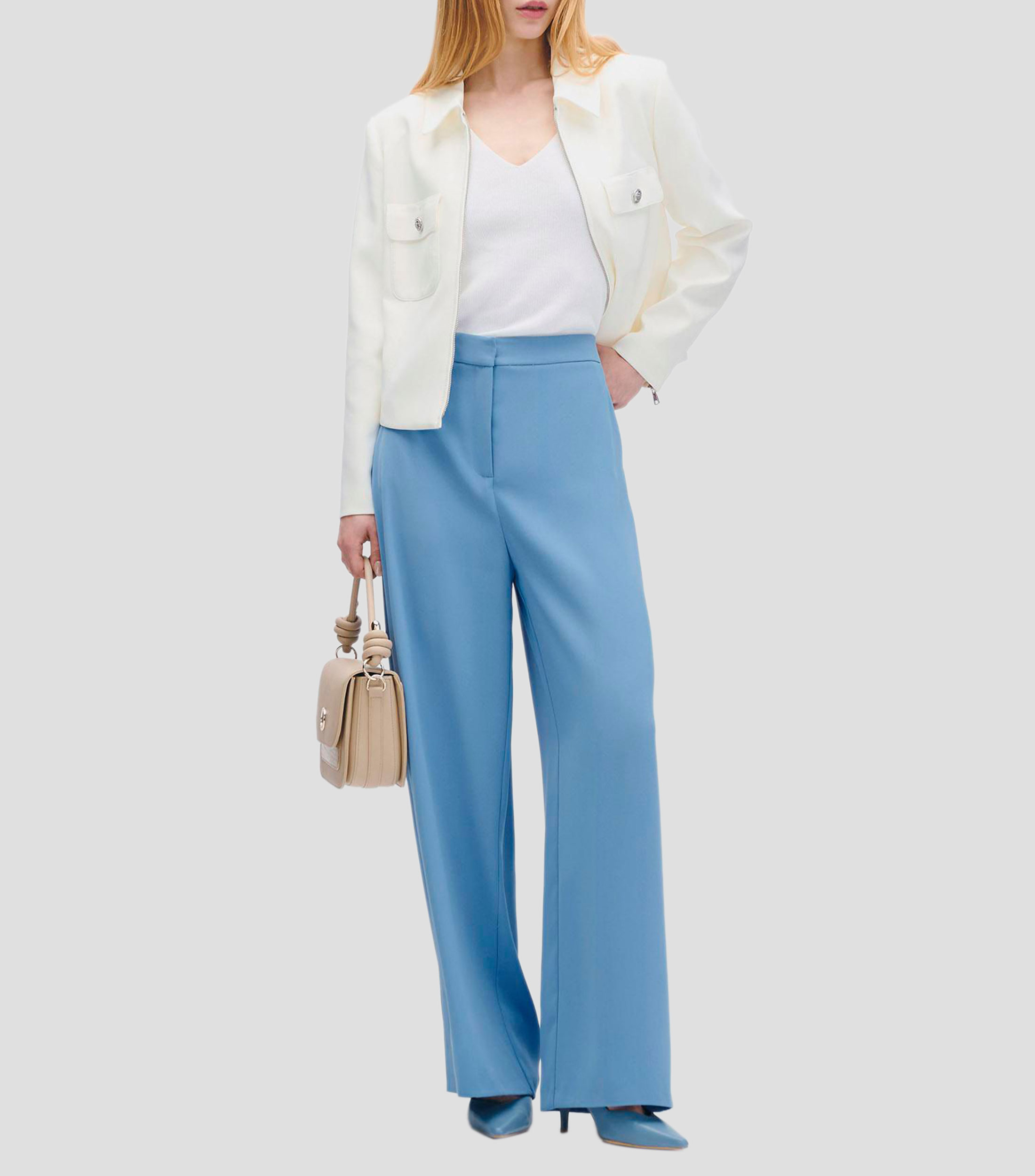Pantalón Palazzo Tiro Alto Mujer