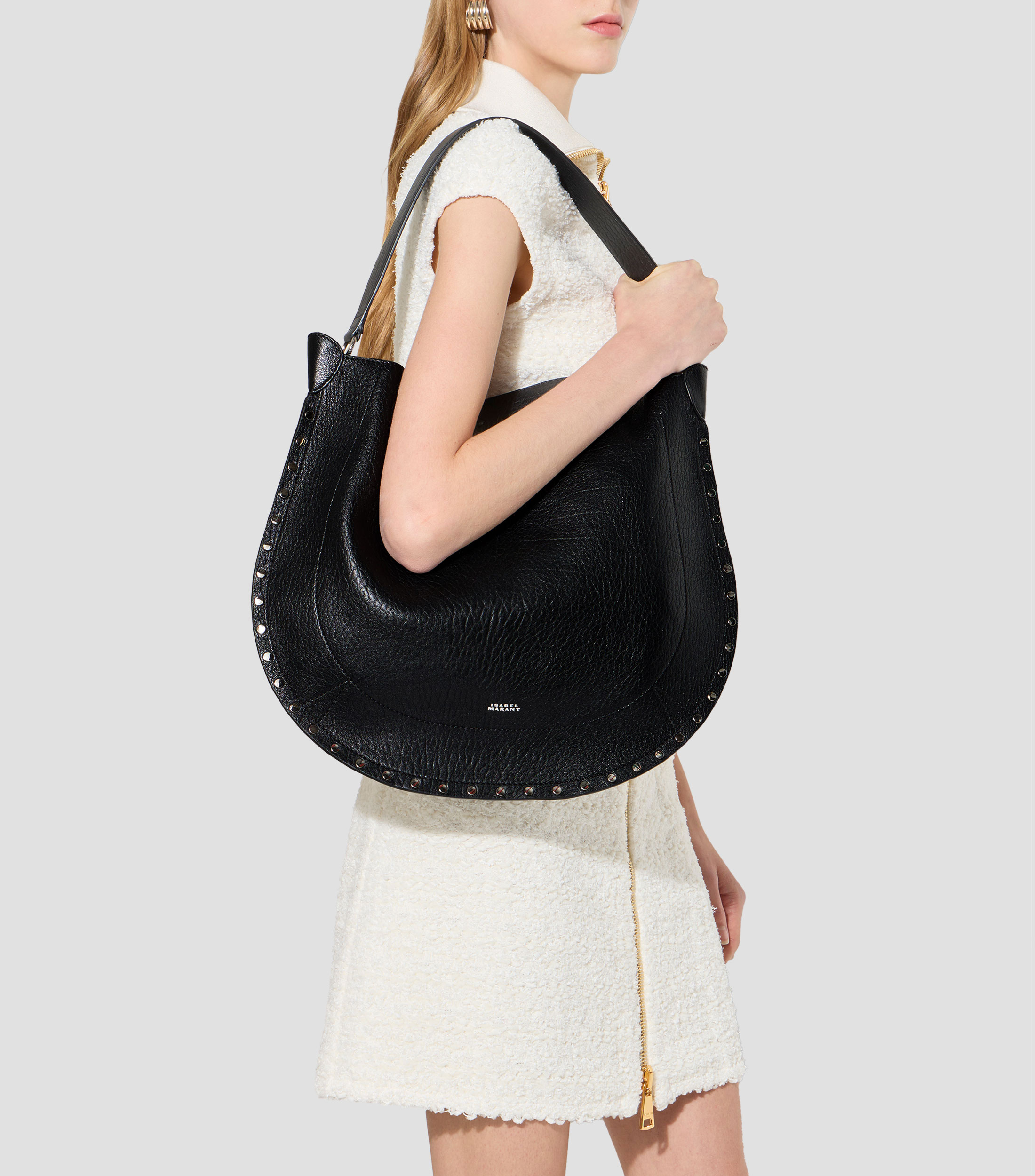 Bolsa Hobo en piel Mujer