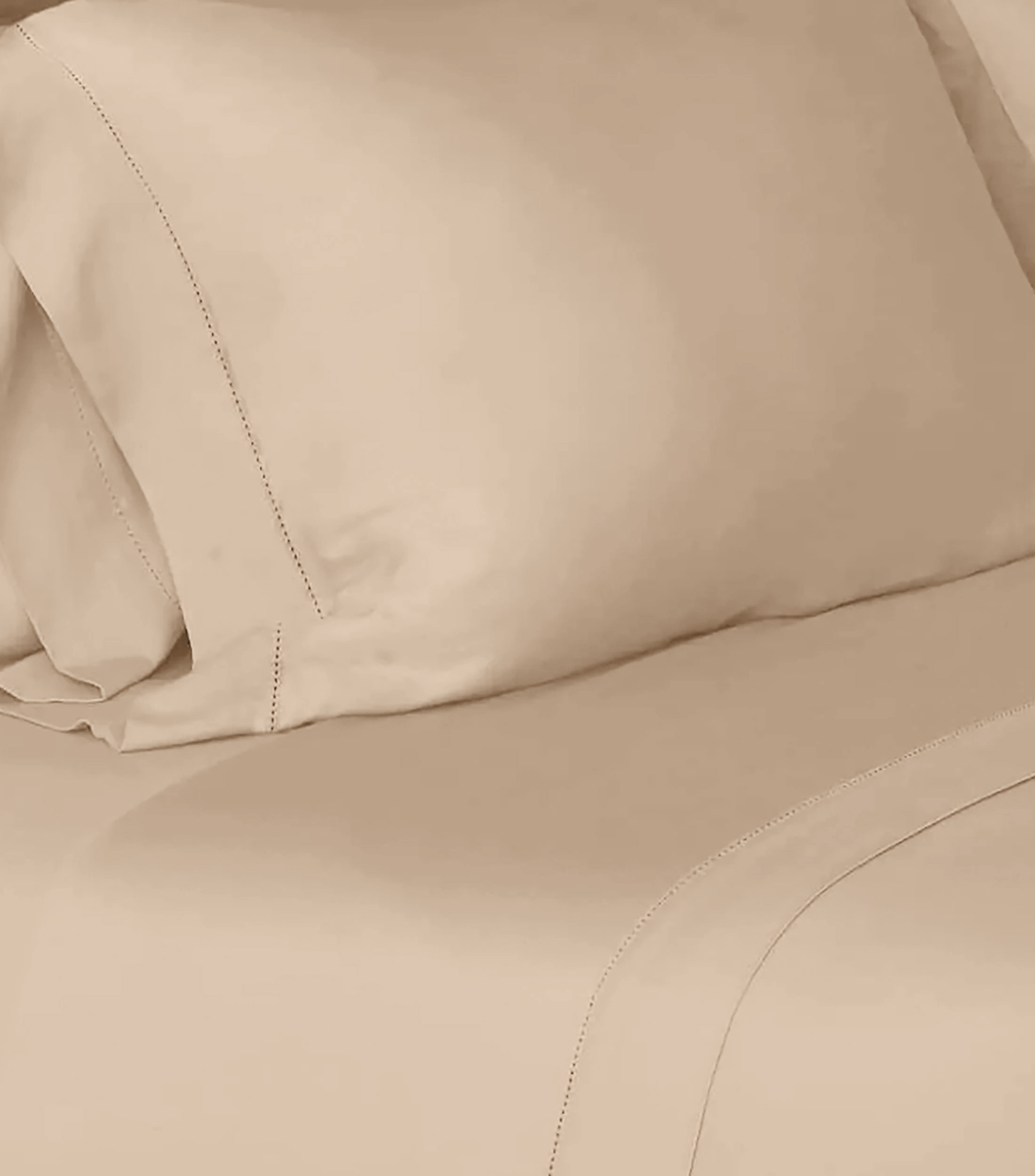 Juego de Fundas para Almohada King Size en Algodón tabaco