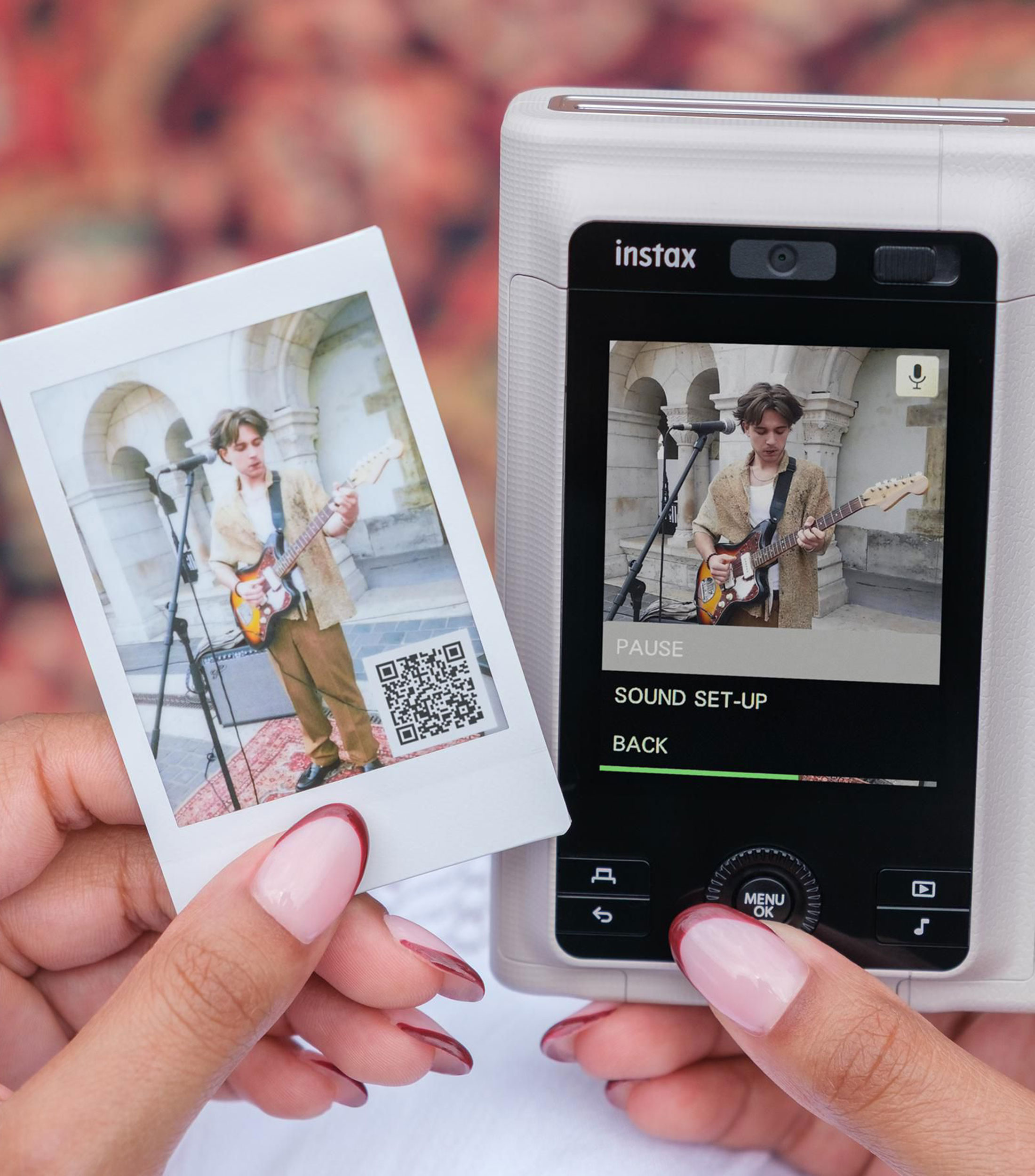 Cámara instantánea instax mini LiPlay+ azul