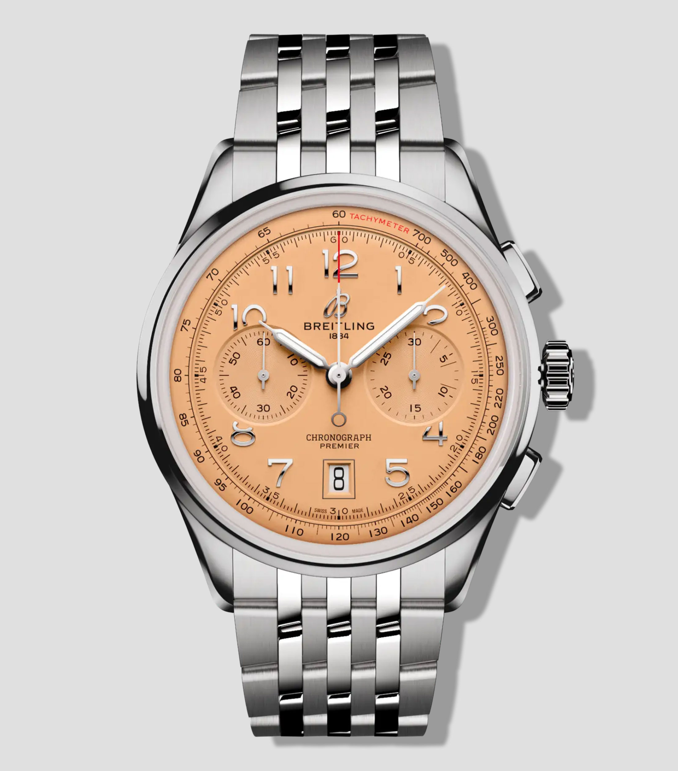 Reloj para Hombre Premier B01 Casual Plateado, Salmón