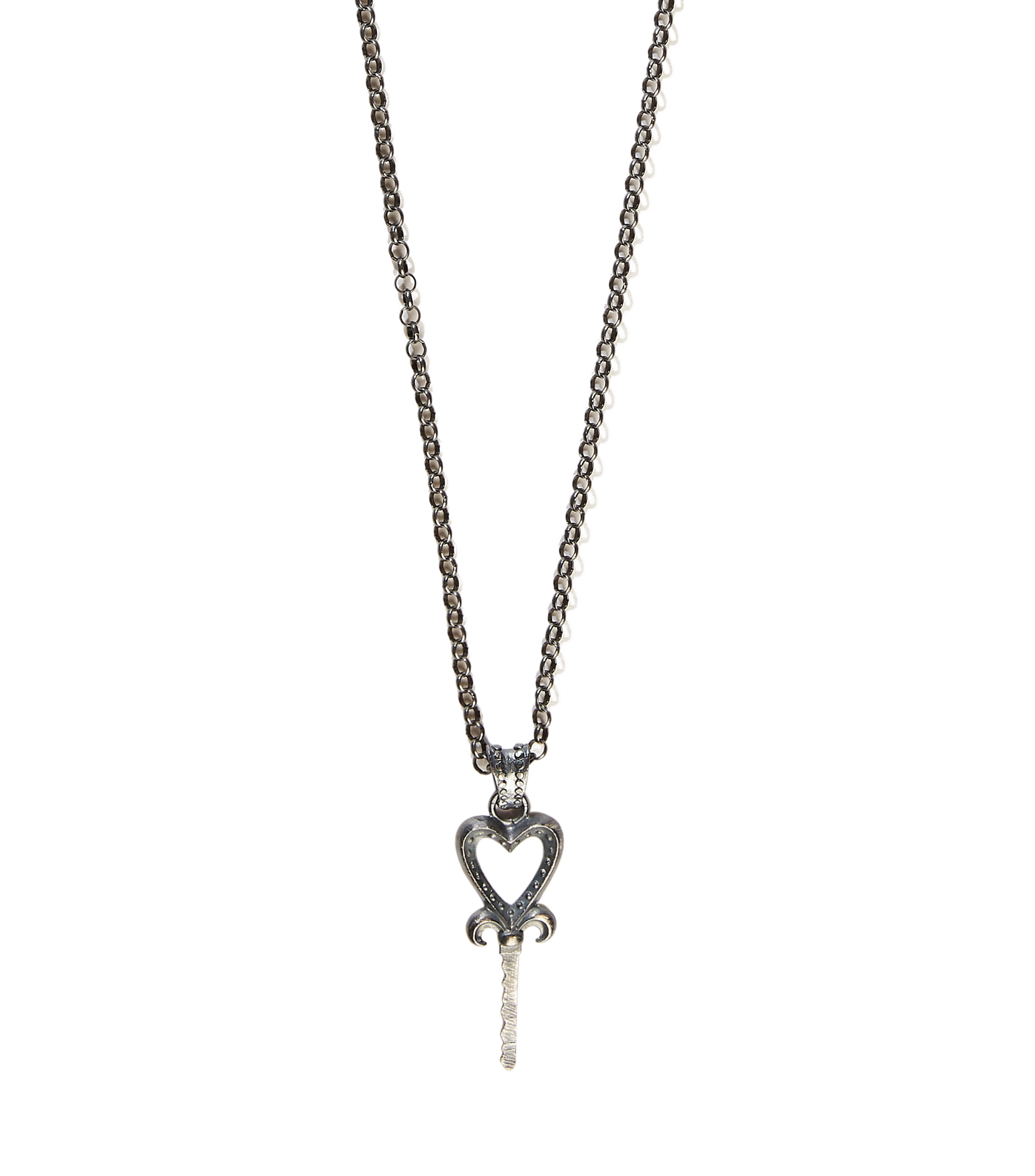 Collar en plata Hombre
