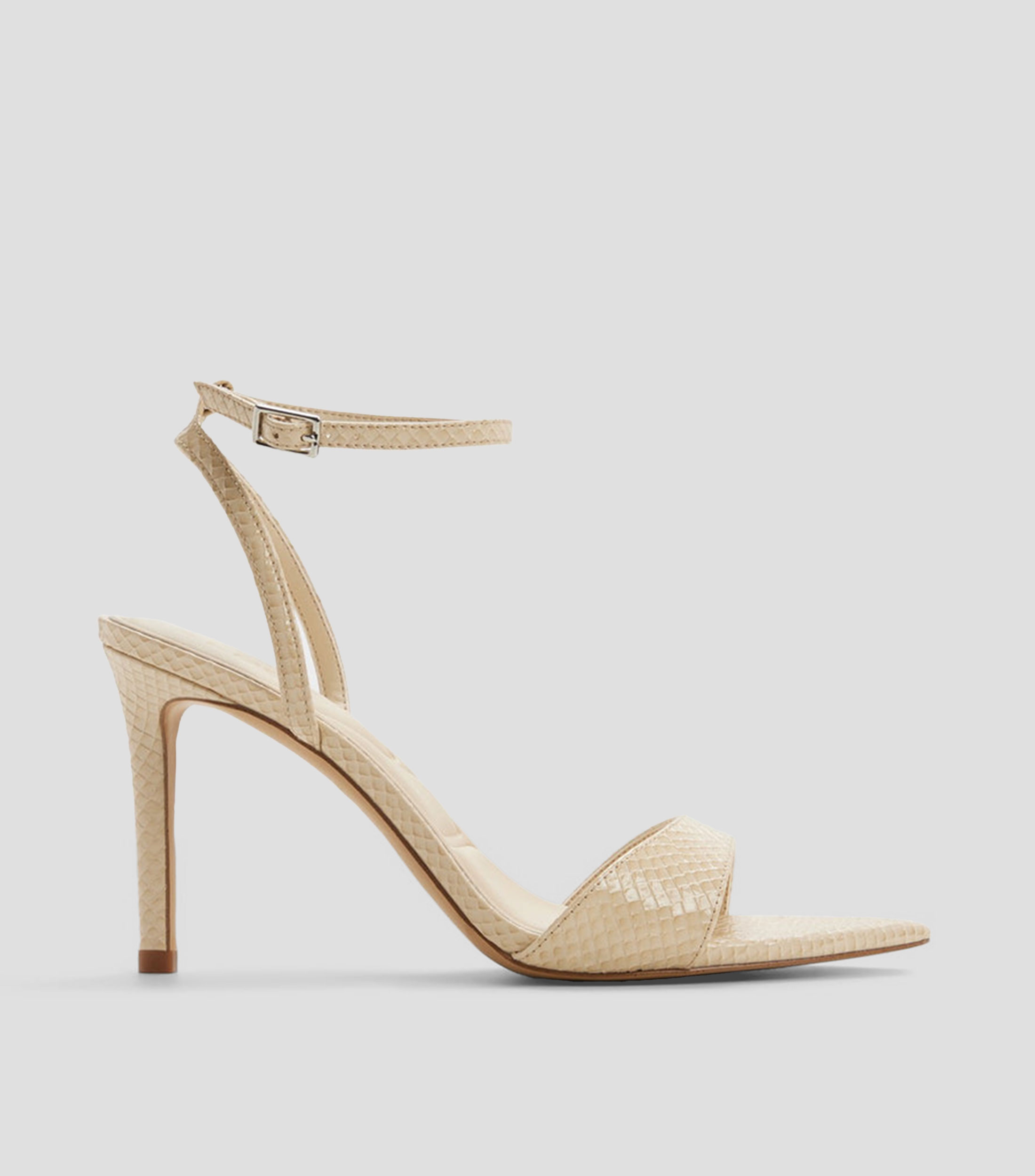 Sandalias tacón alto de aguja animalskin Mujer