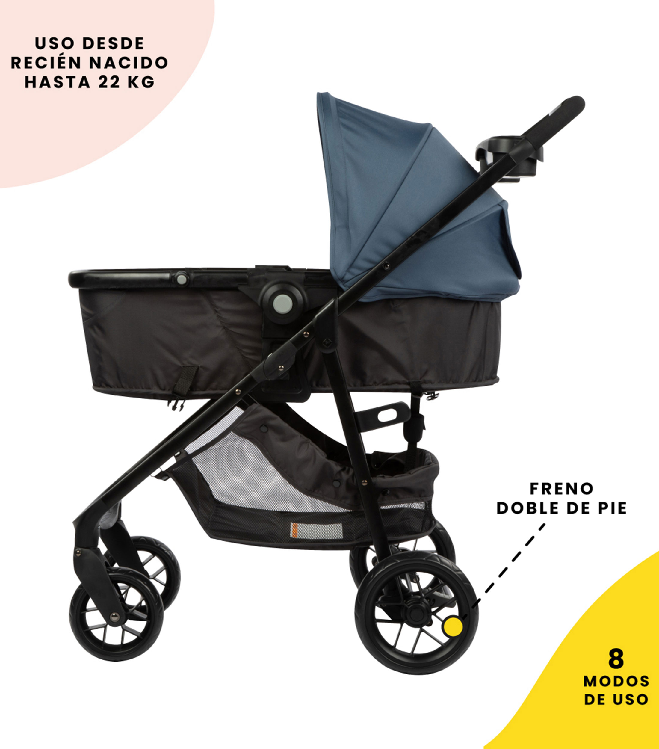 Carriola Grow & Go Sprint 8 en 1 Azul