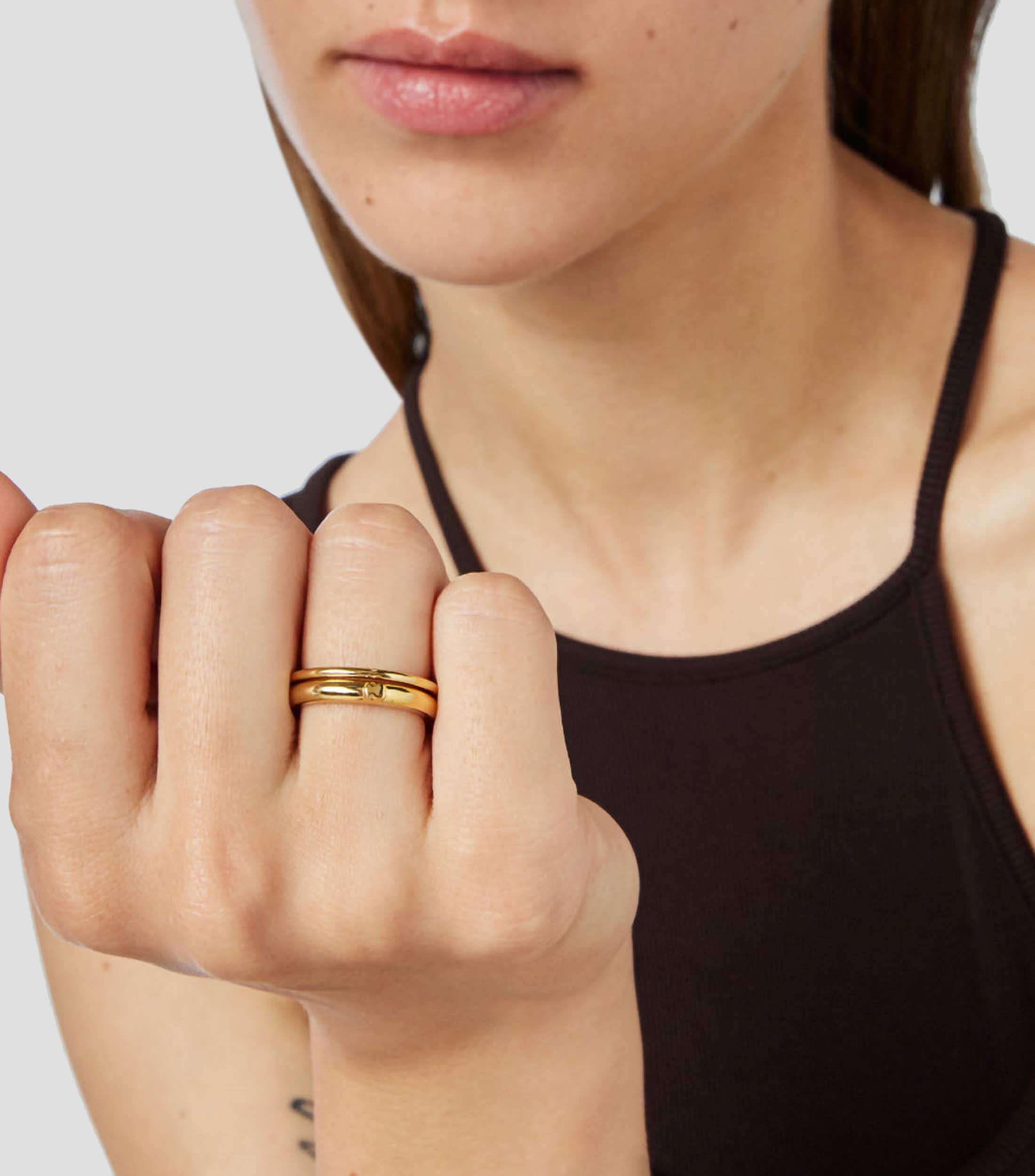 Set 2 anillos en plata .925 Fellow Mujer