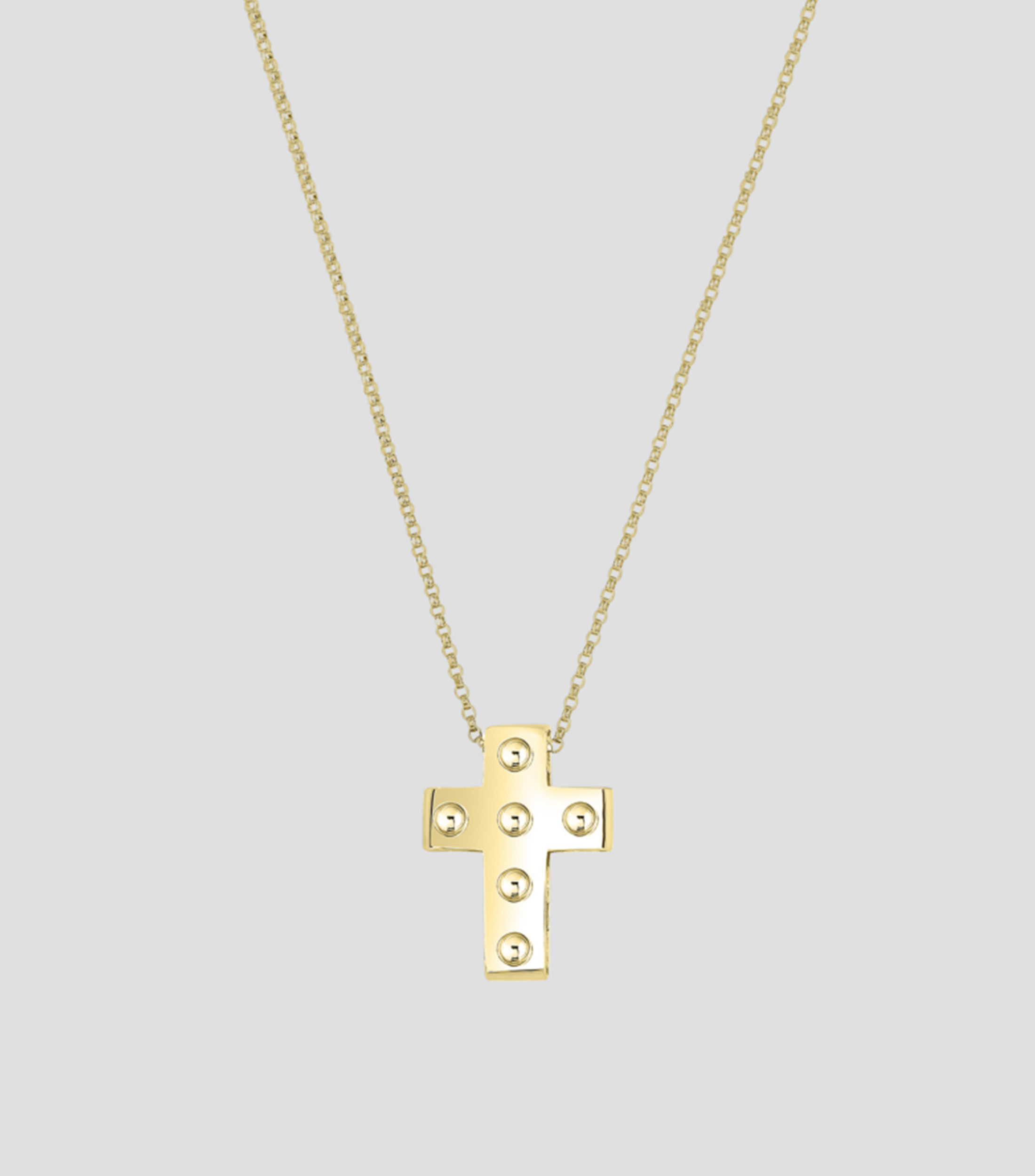 Collar en Oro de 18 Kilates Cruz Mujer