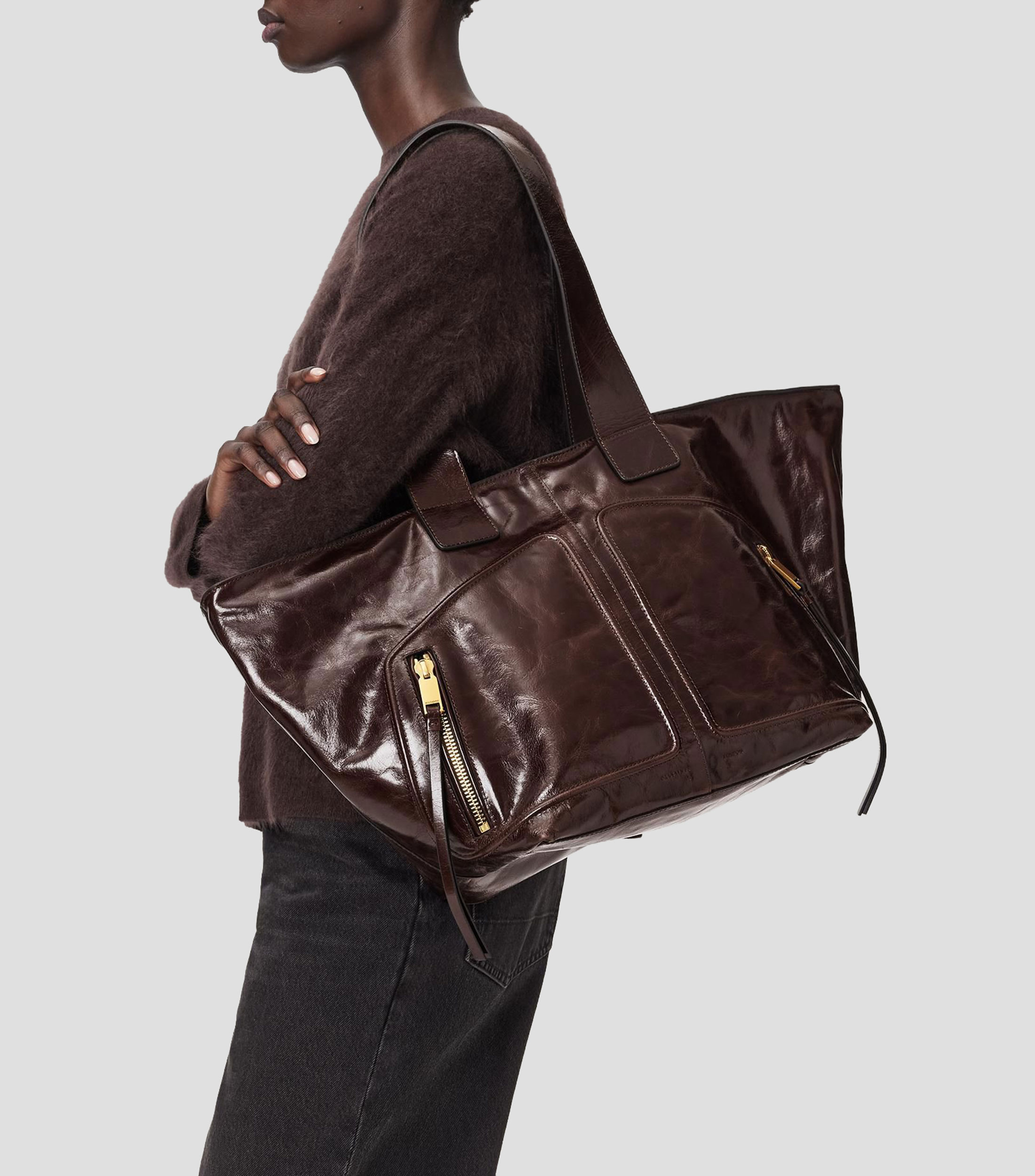 Bolsa tote Jean Rey en piel liso Mujer