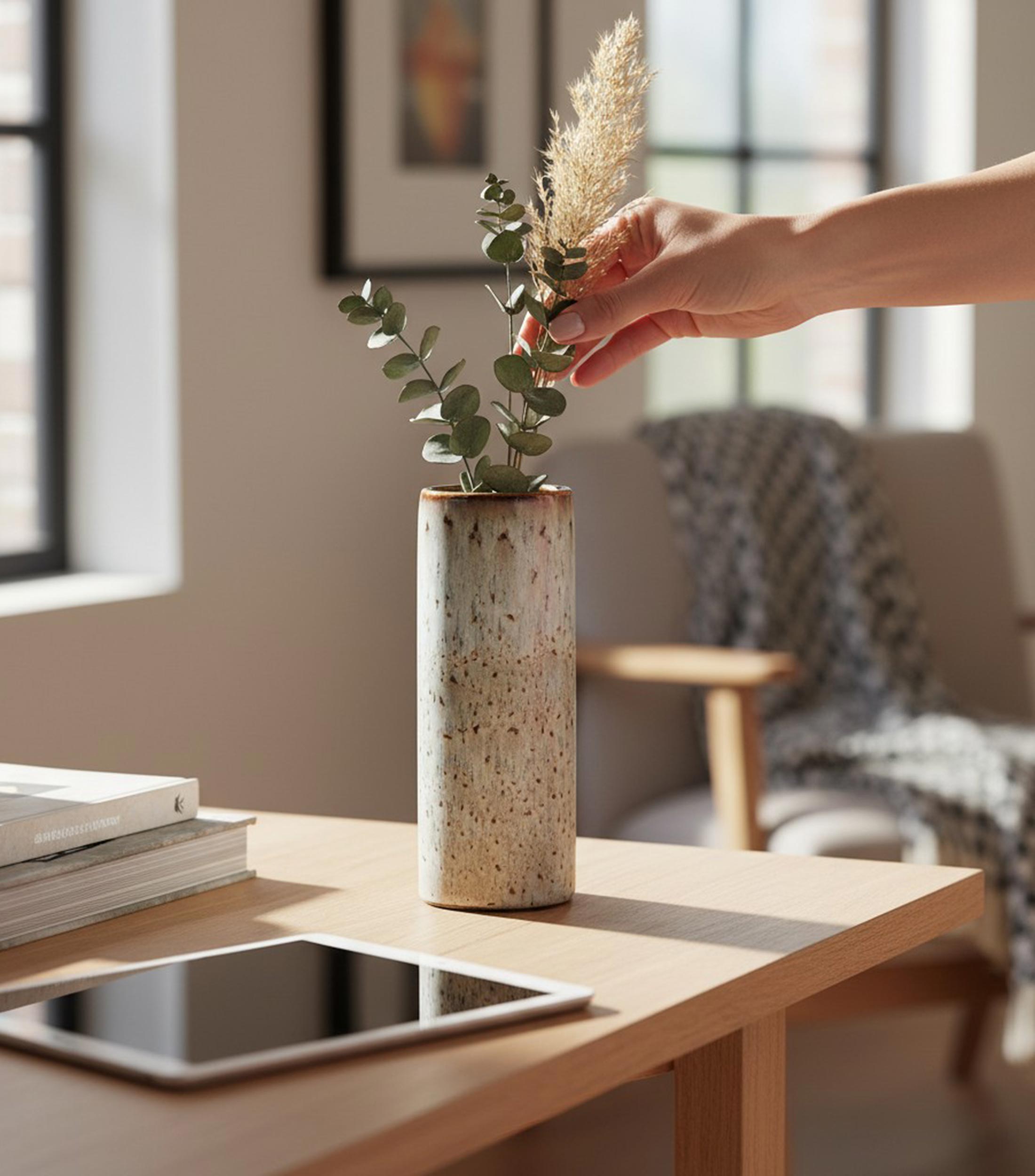 Florero Lave Home en porcelana