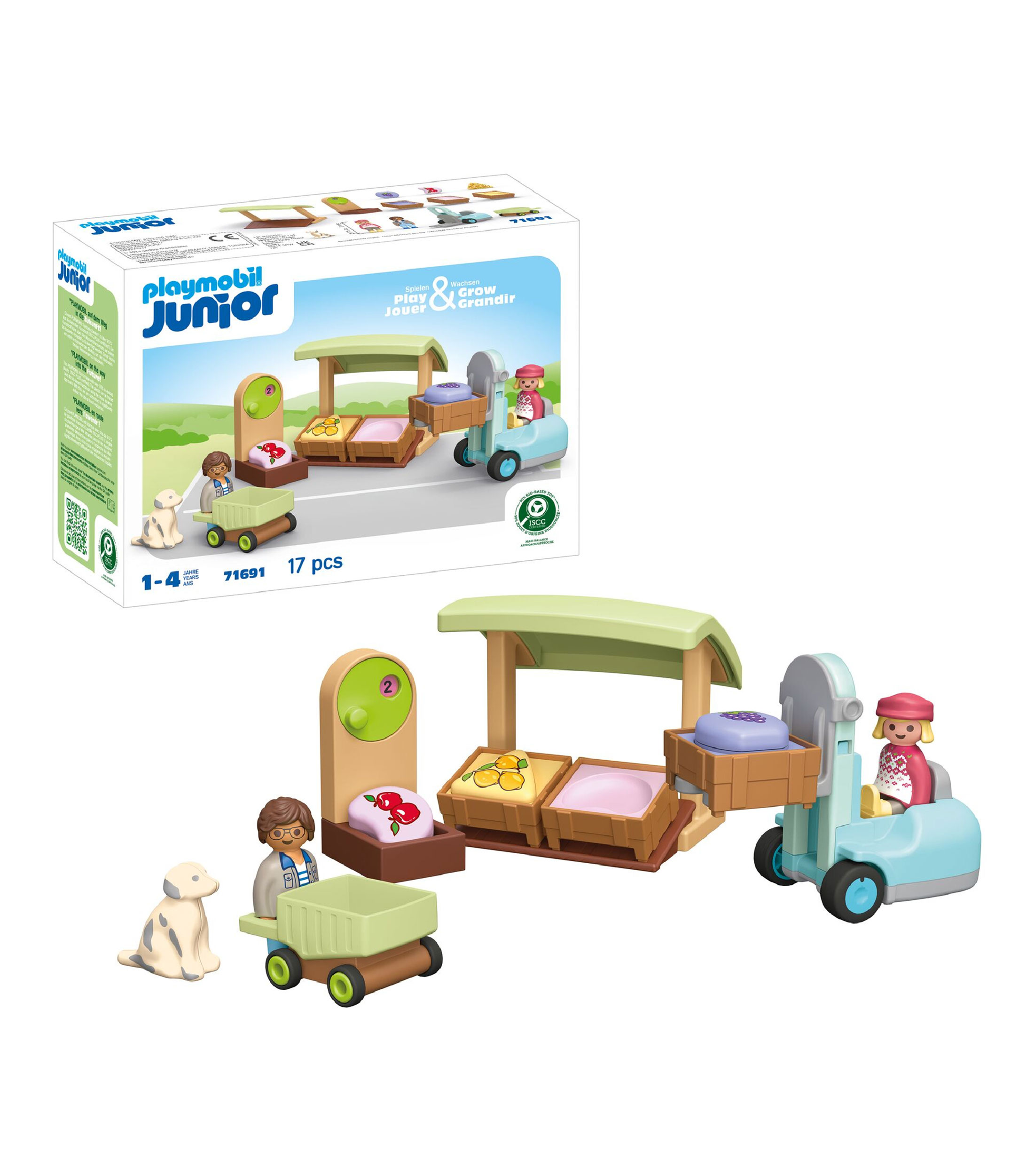 Playmobil Junior Puesto Ecologico y Carretilla