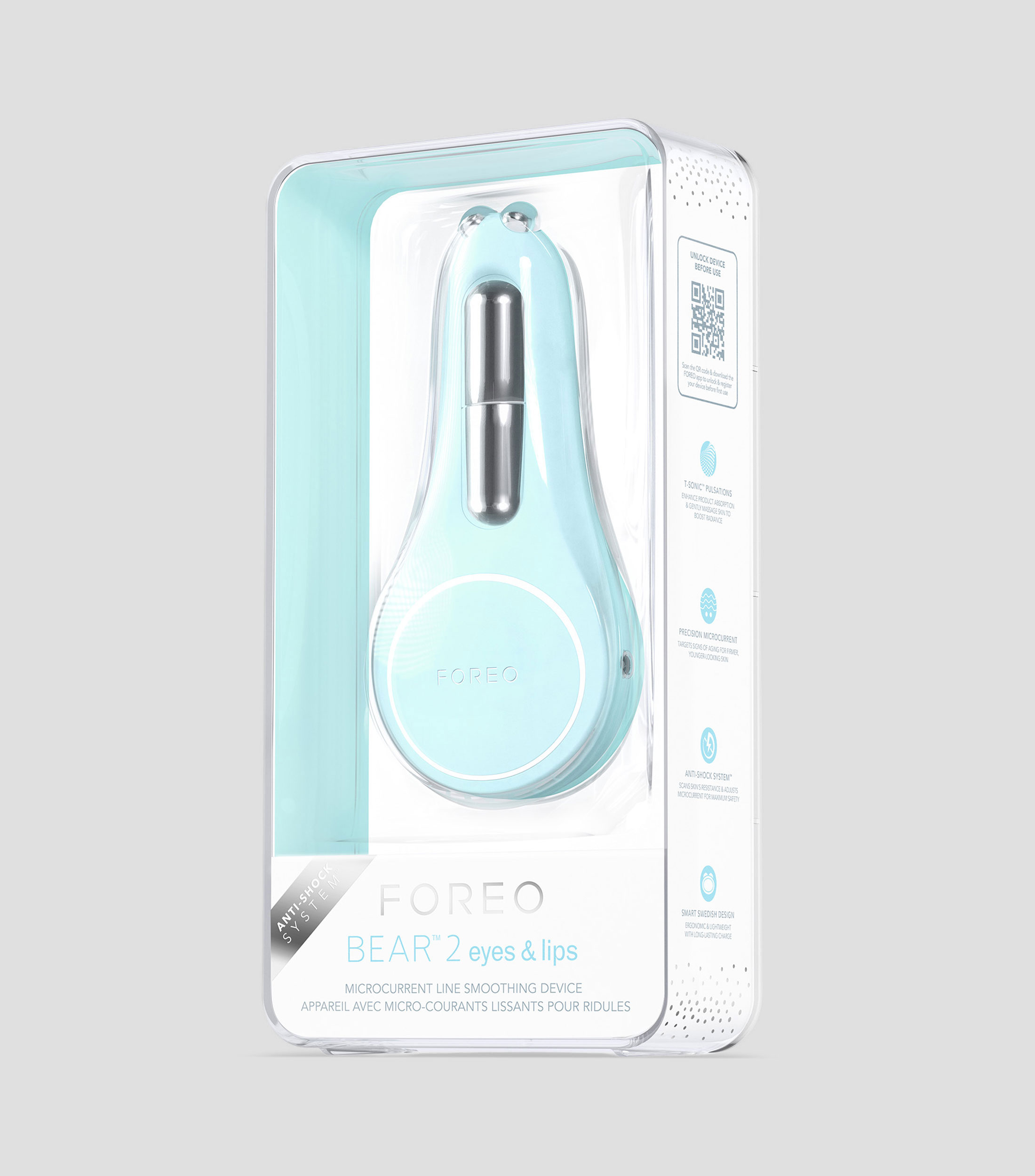 Tonificador de microcorrientes para ojos y labios BEAR 2 eyes lips Arctic Blue