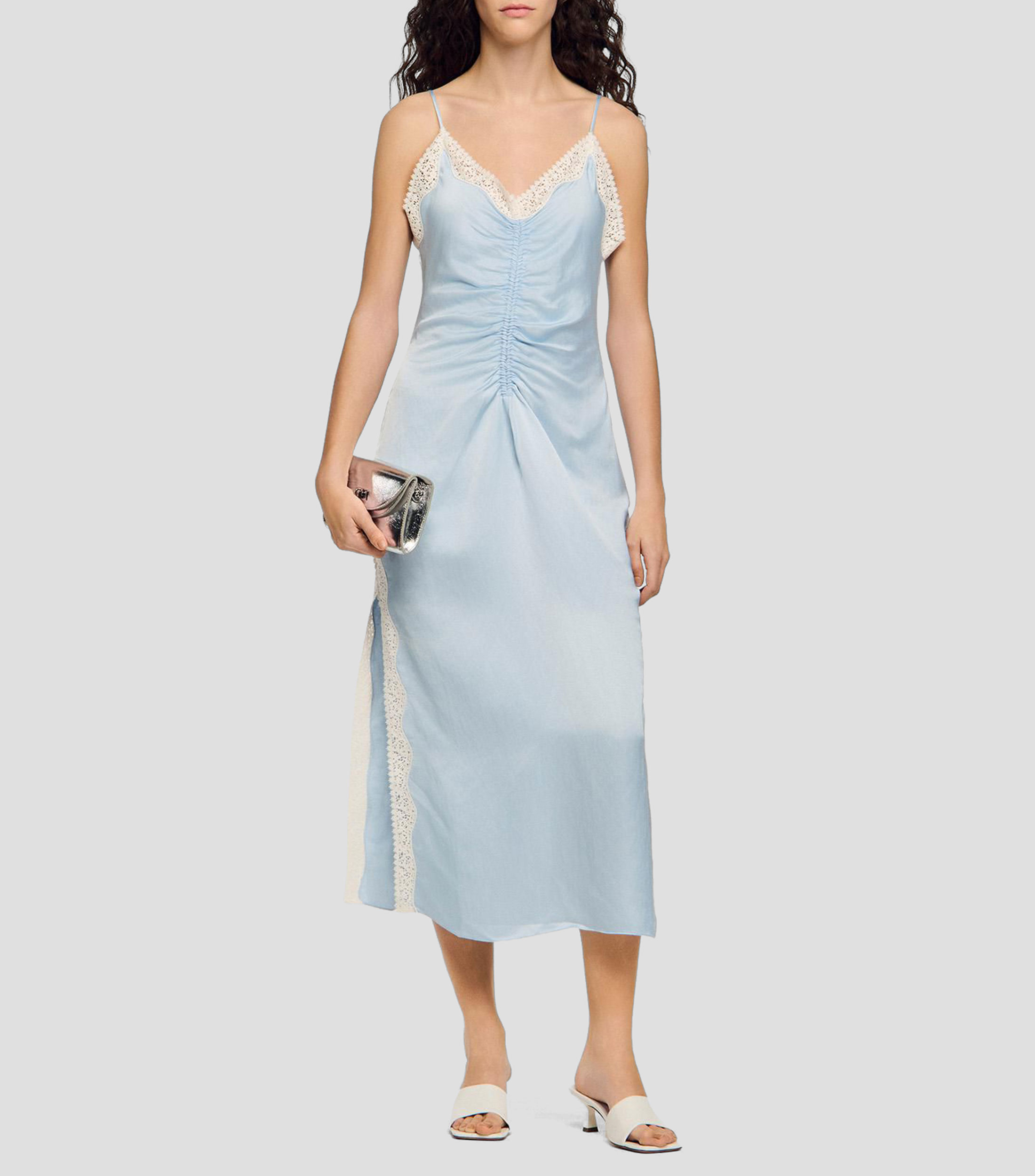 Vestido Largo Liso Mujer