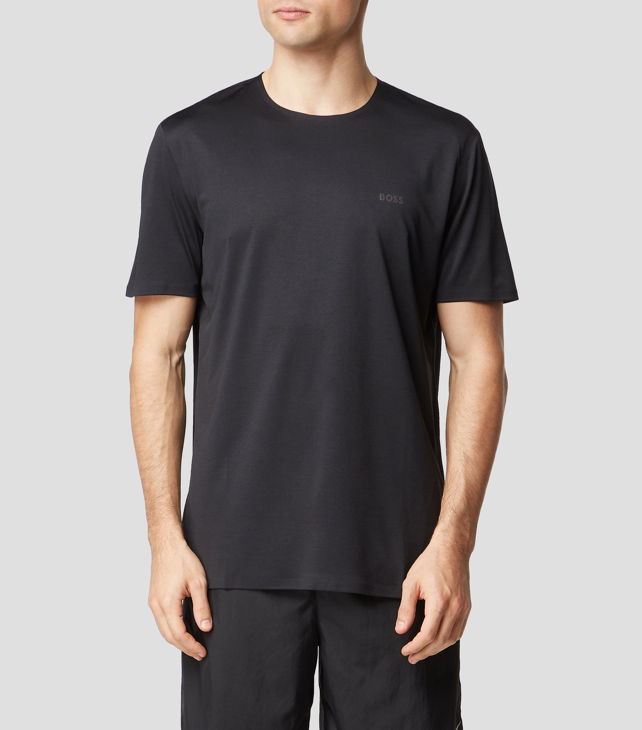 Playera cuello redondo manga corta lisa Hombre