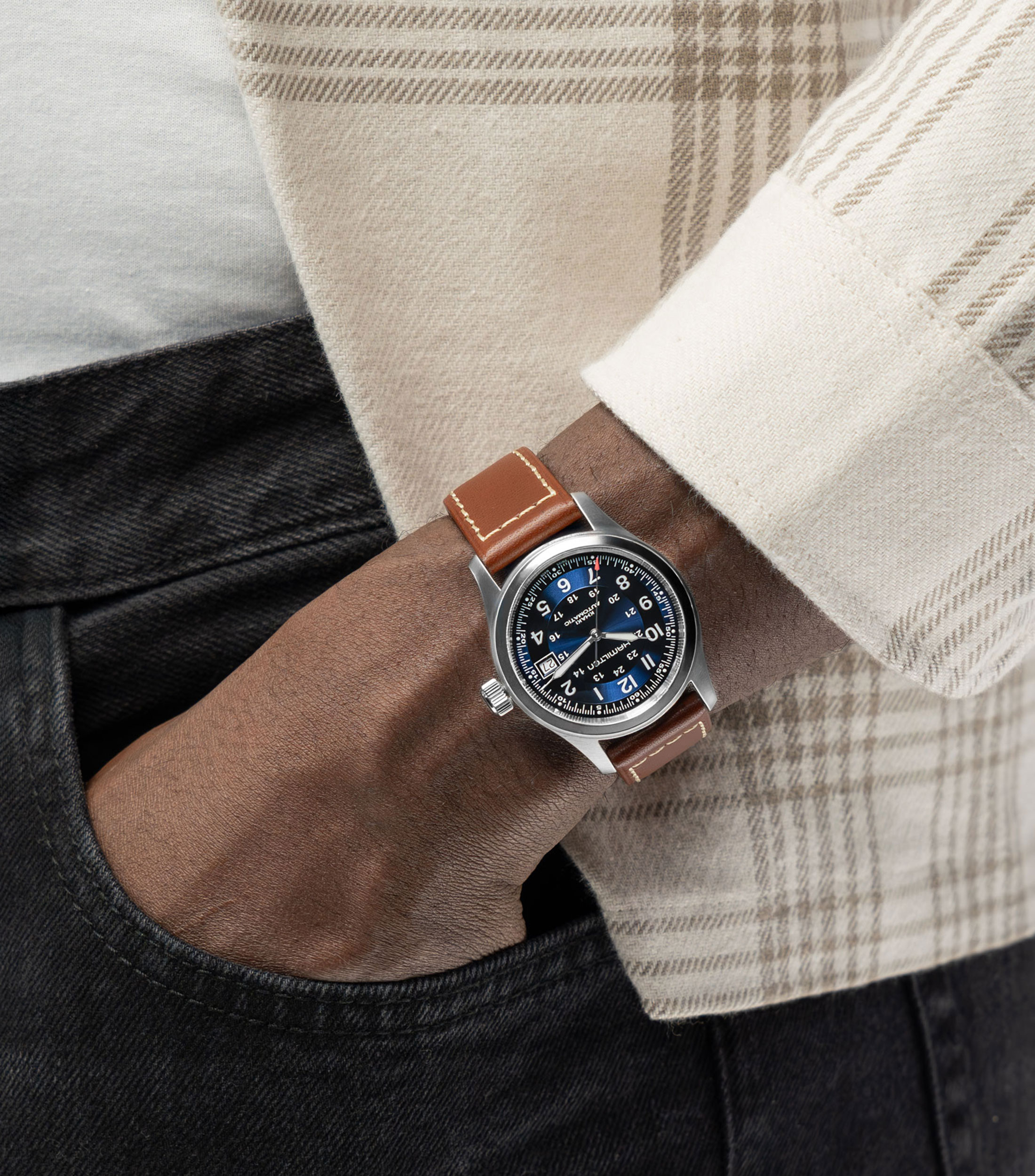 Reloj Unisex Khaki Field Automatic casual azul