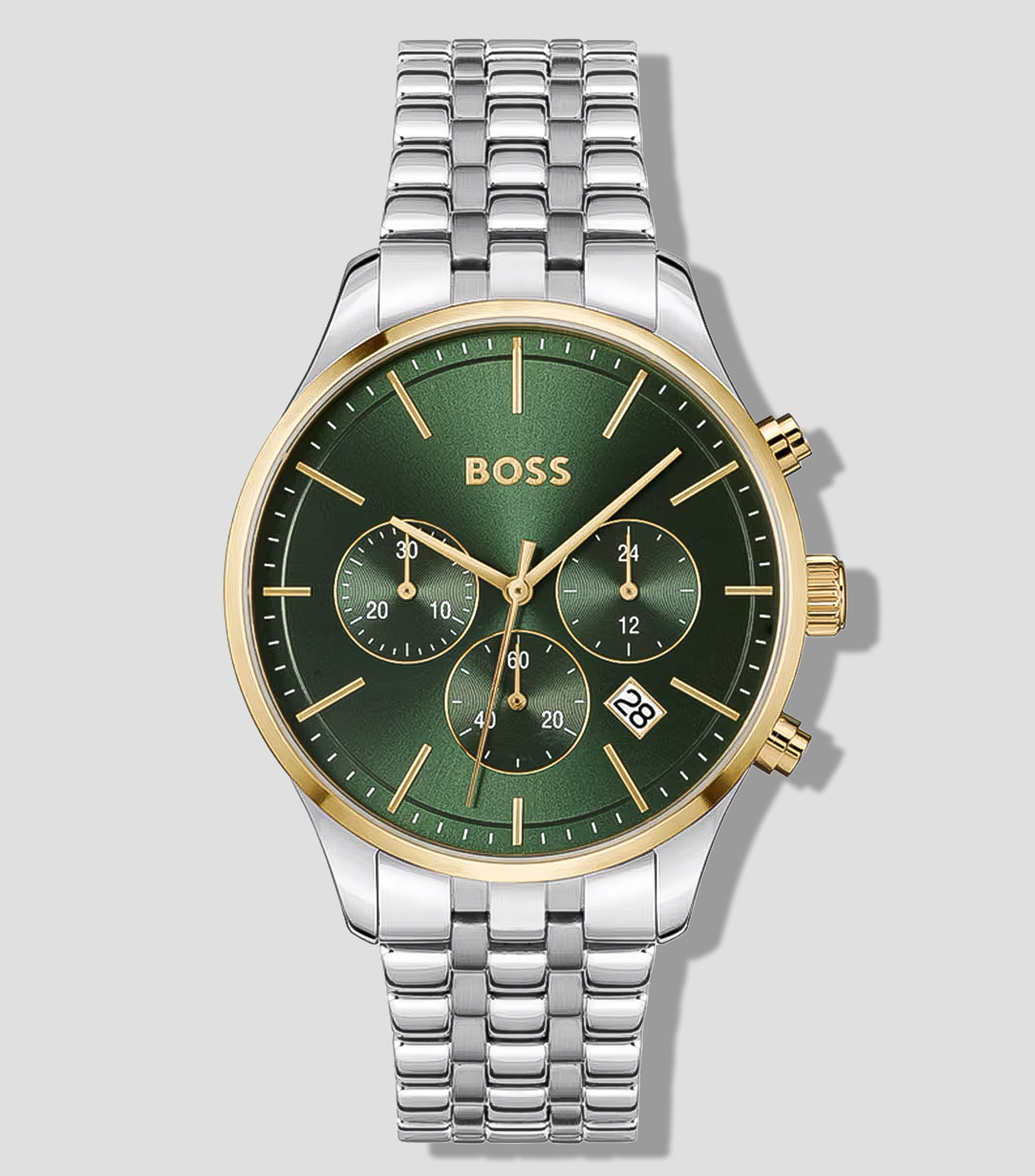 Reloj para Hombre Avery de Vestir, Dorado, Verde