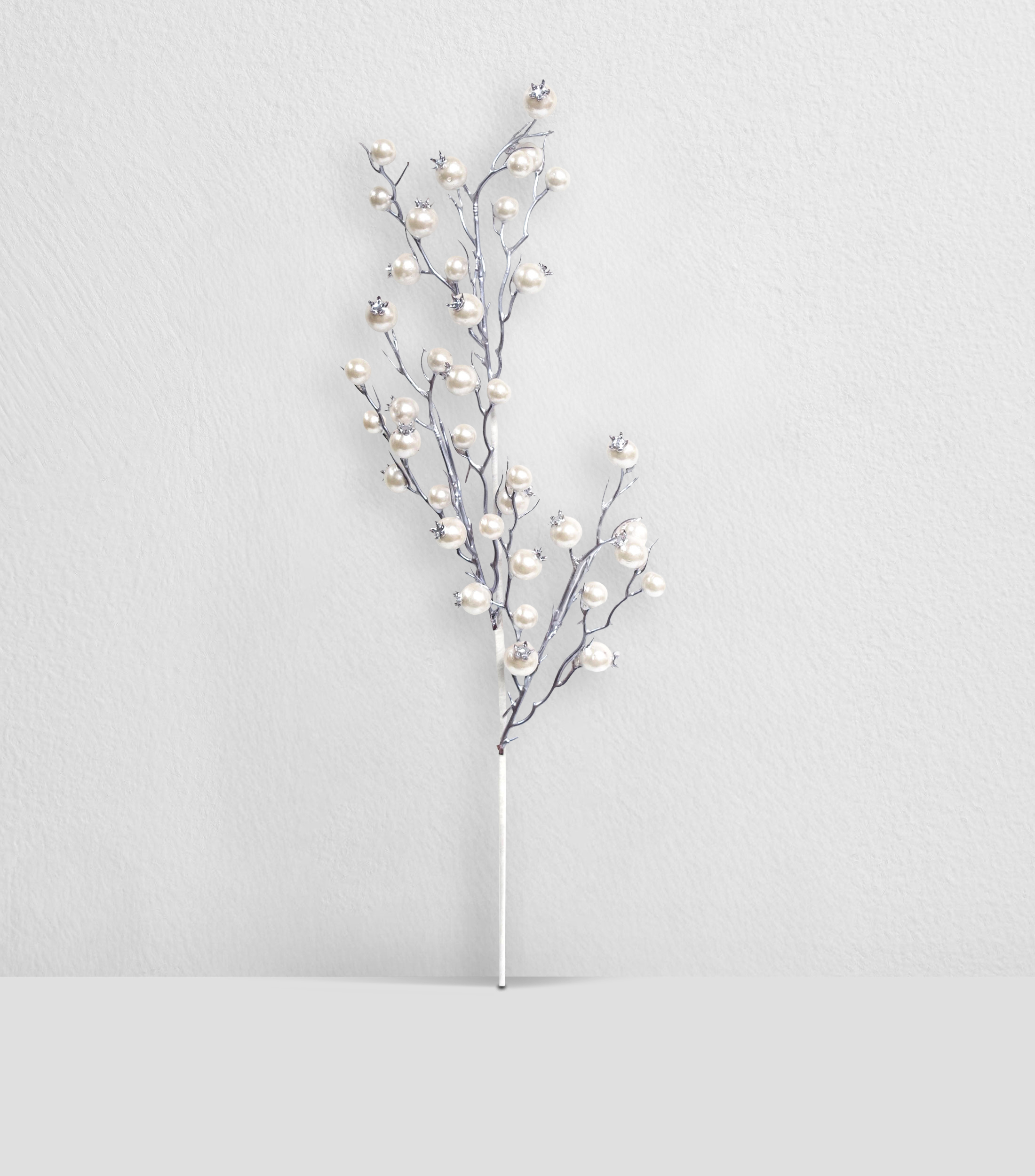 Vara decorativa navideña Berries Frosty Crystal