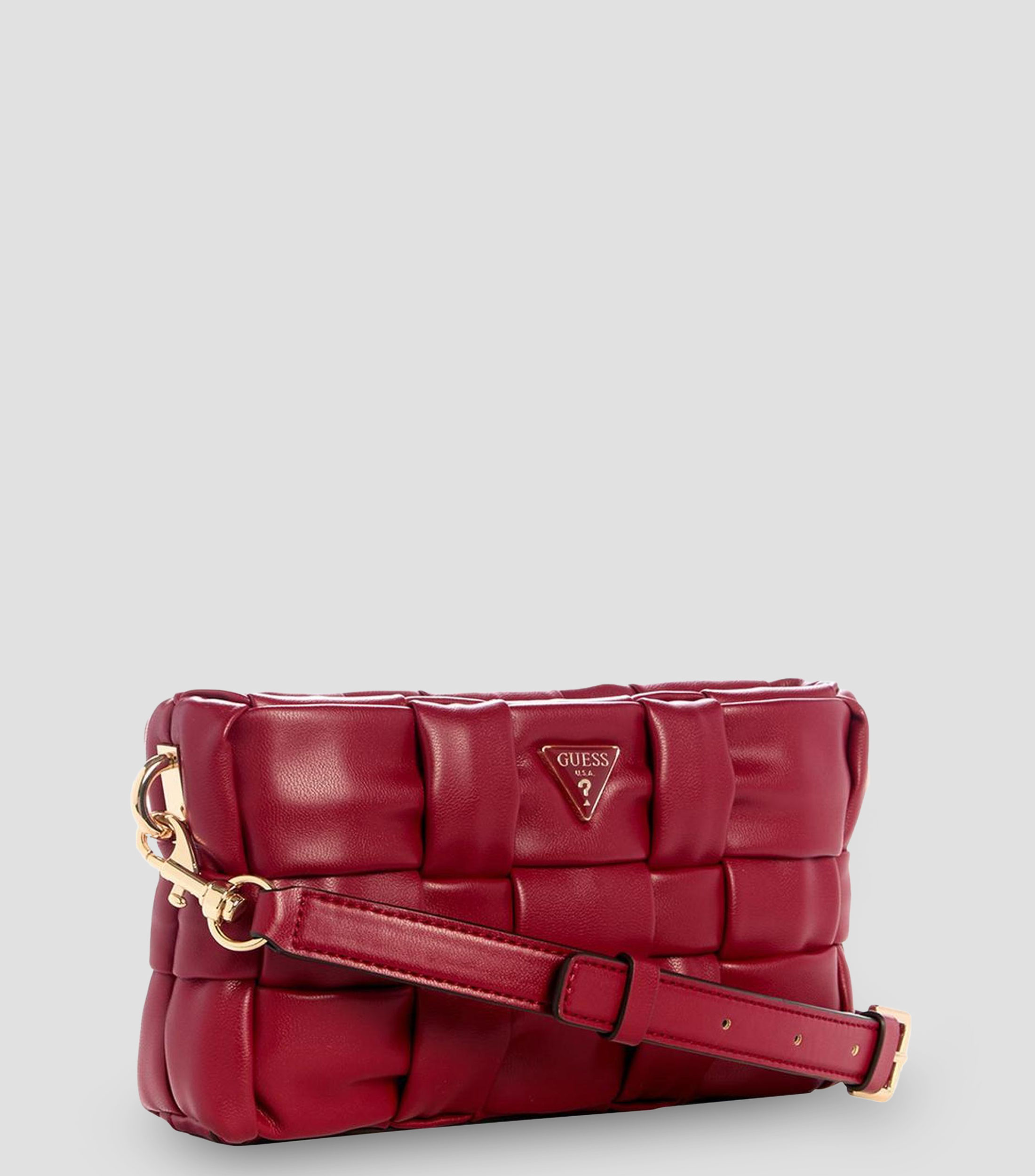 Bolsa mini crossbody roja Marion tejida Mujer