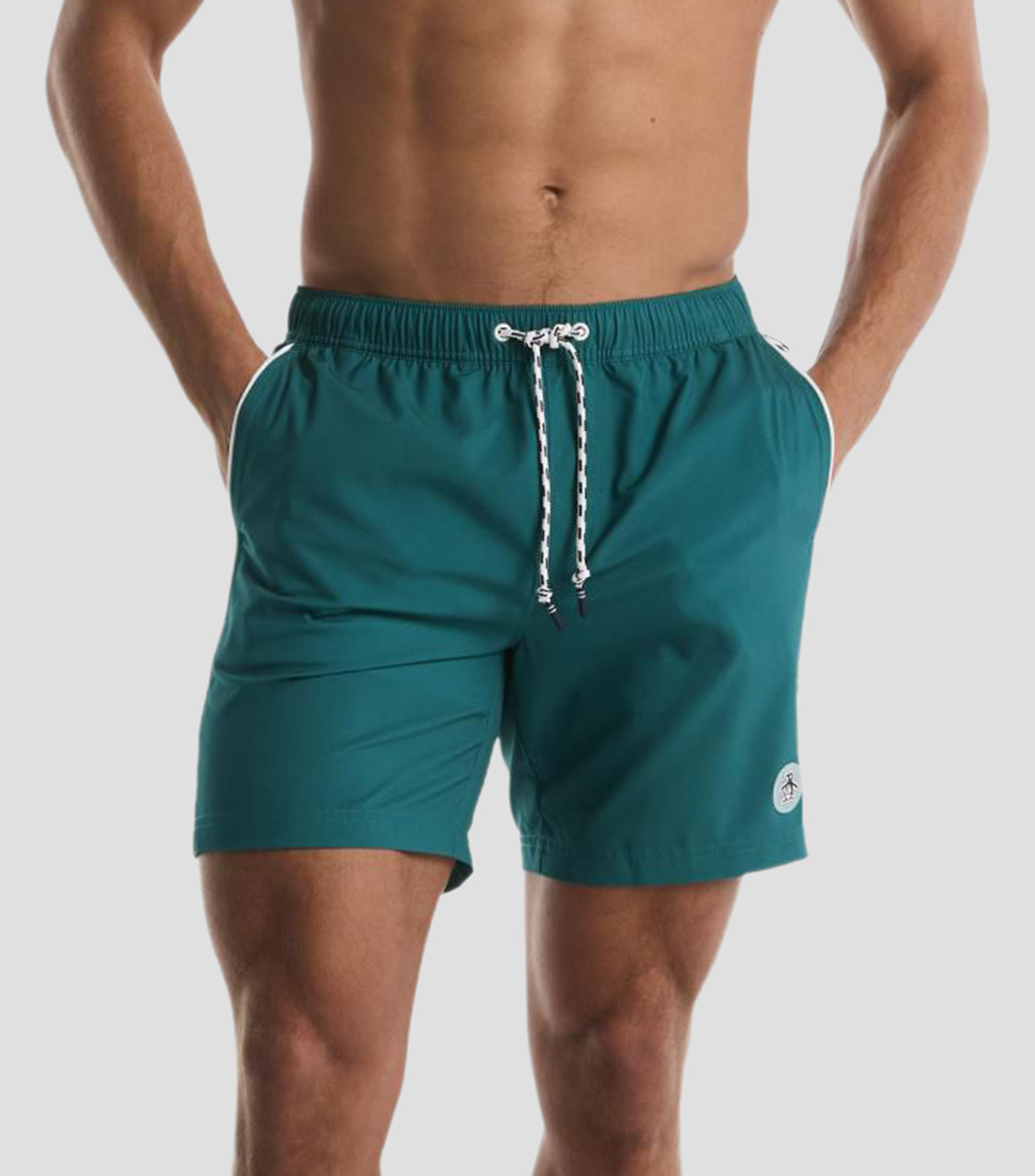 Traje de baño corto liso Hombre