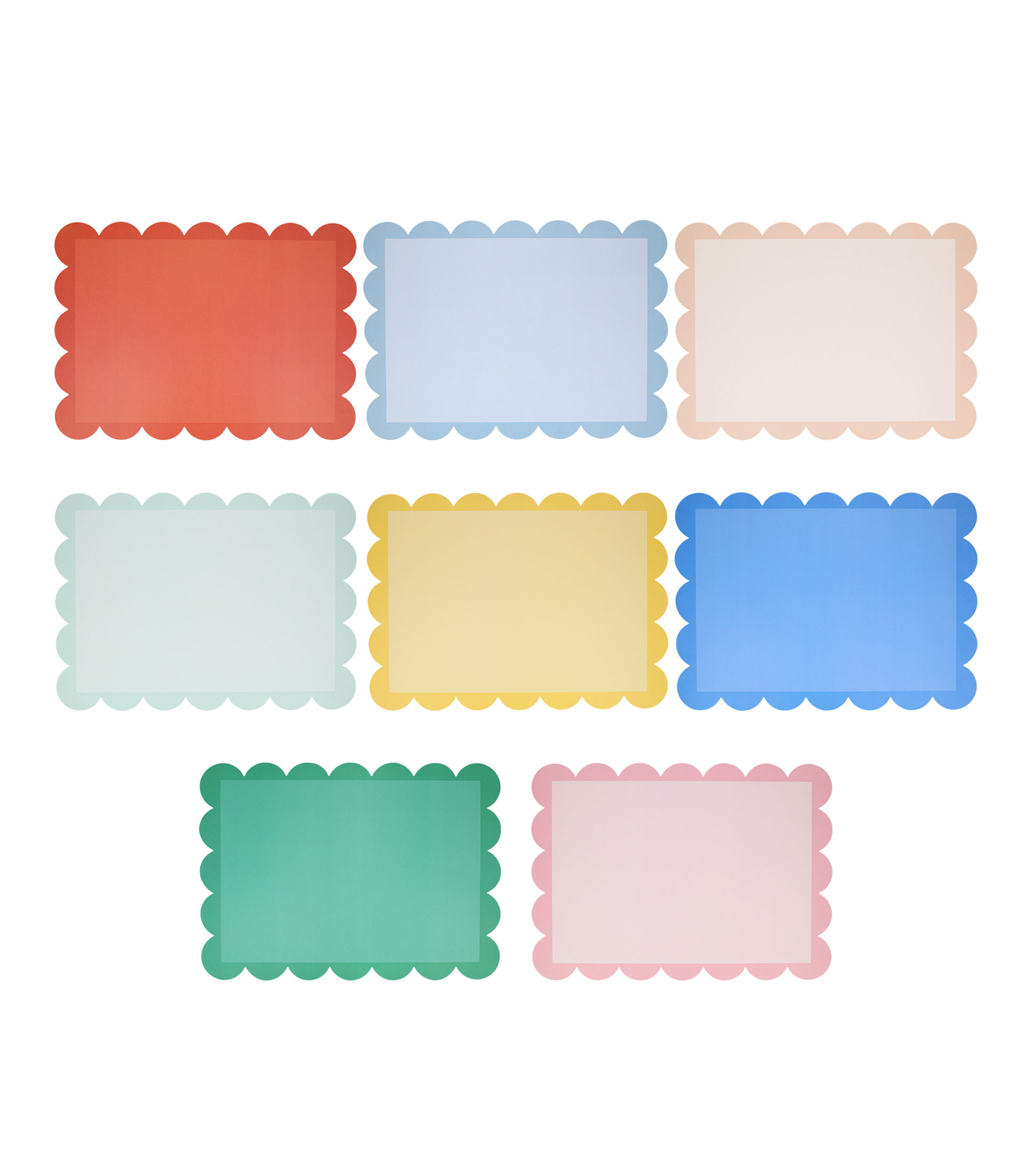Set 12 manteles individuales para fiesta de papel