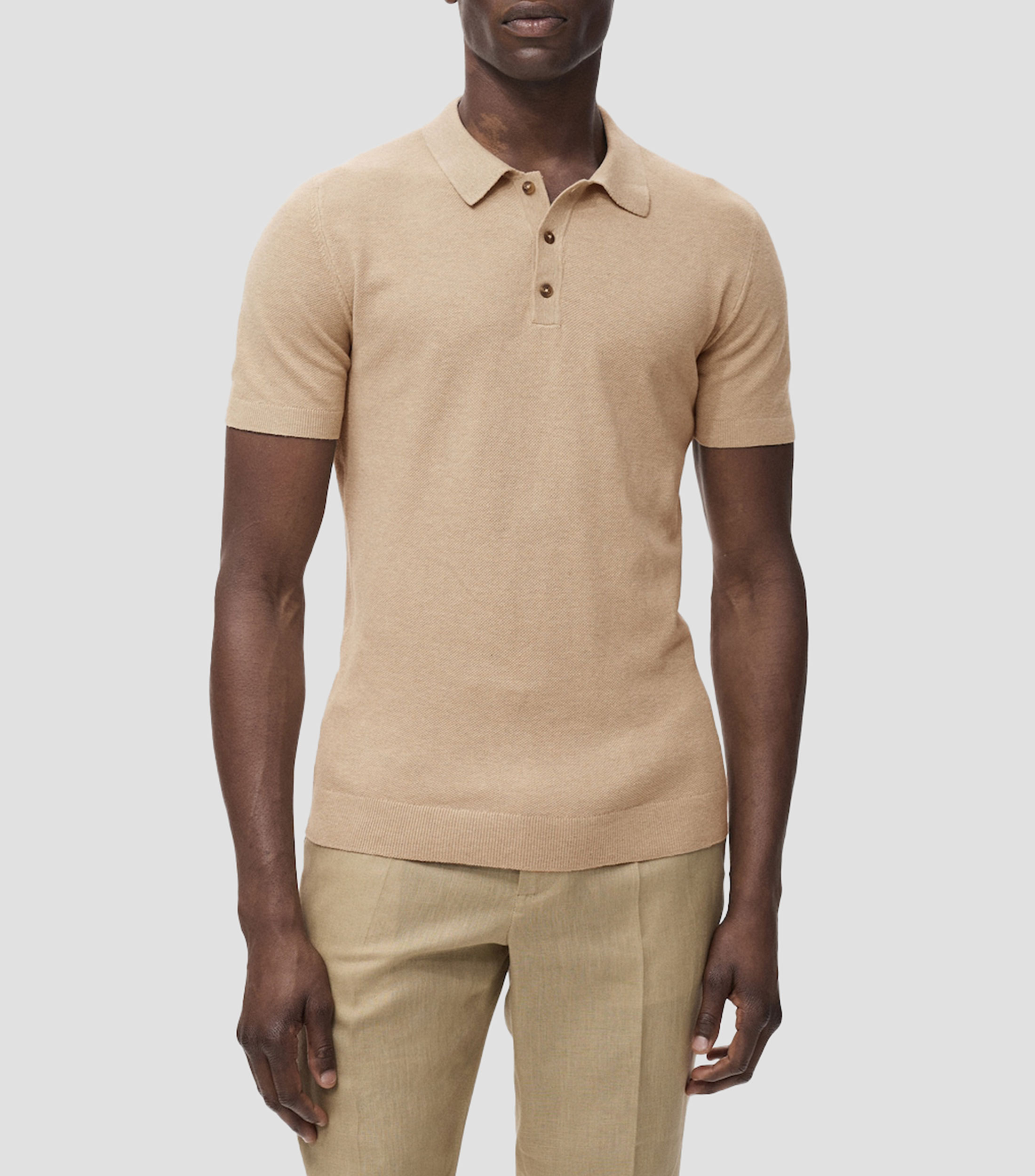 Playera tipo polo de manga corta Hombre
