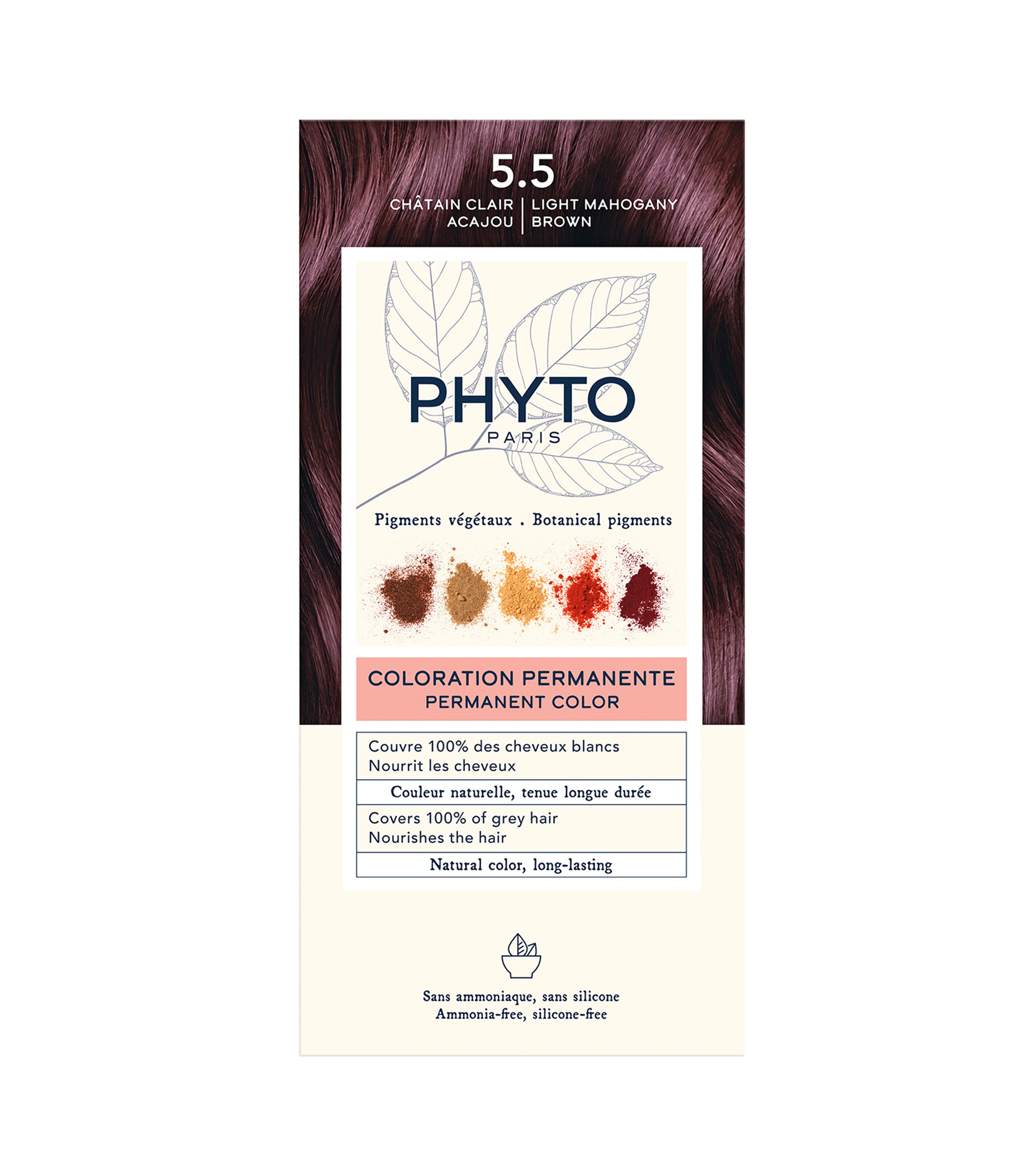 Tinte Castano claro caoba 5.5 Phyto Color