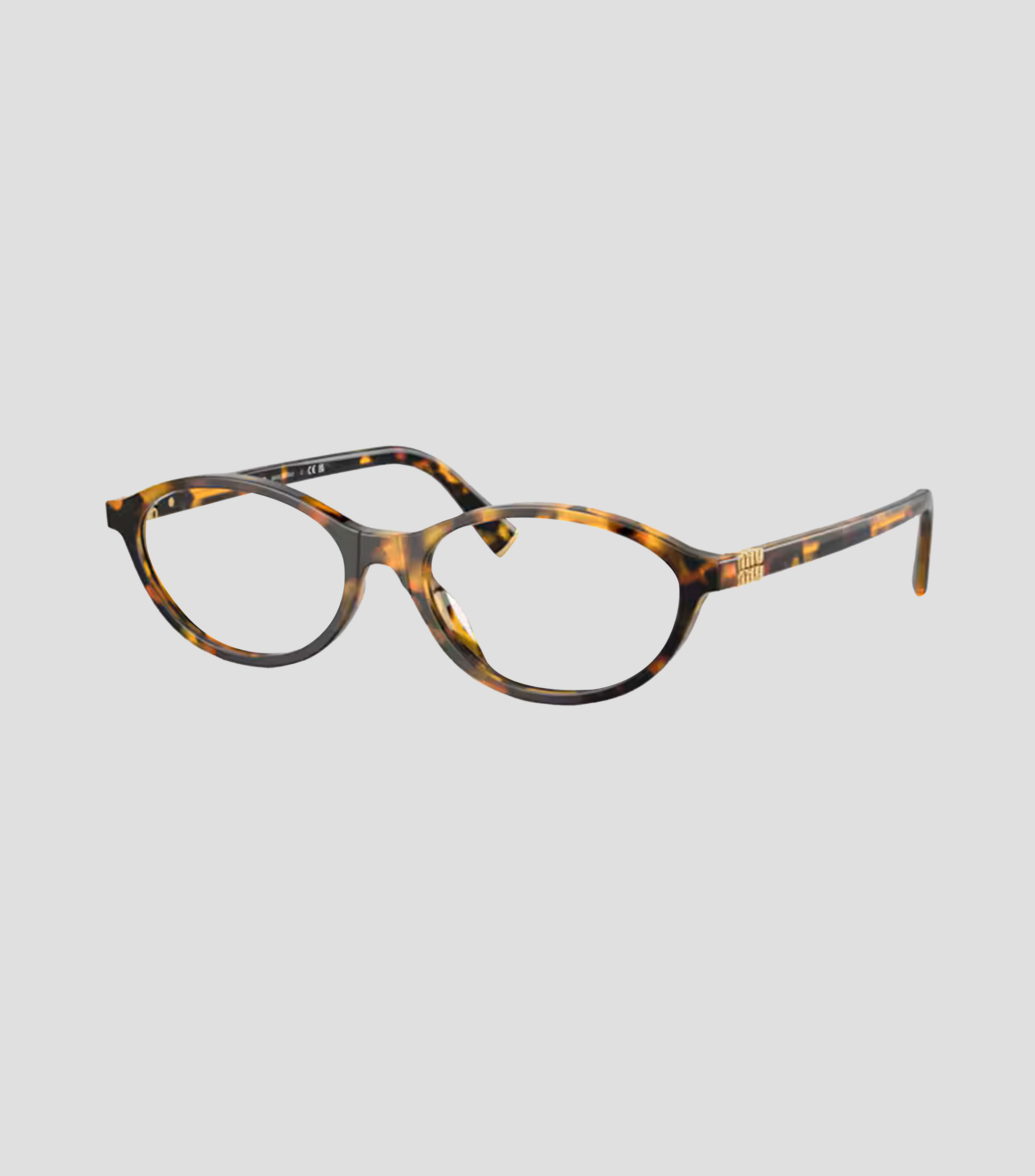 Lentes oftálmicos ovalados Havana miel Mujer