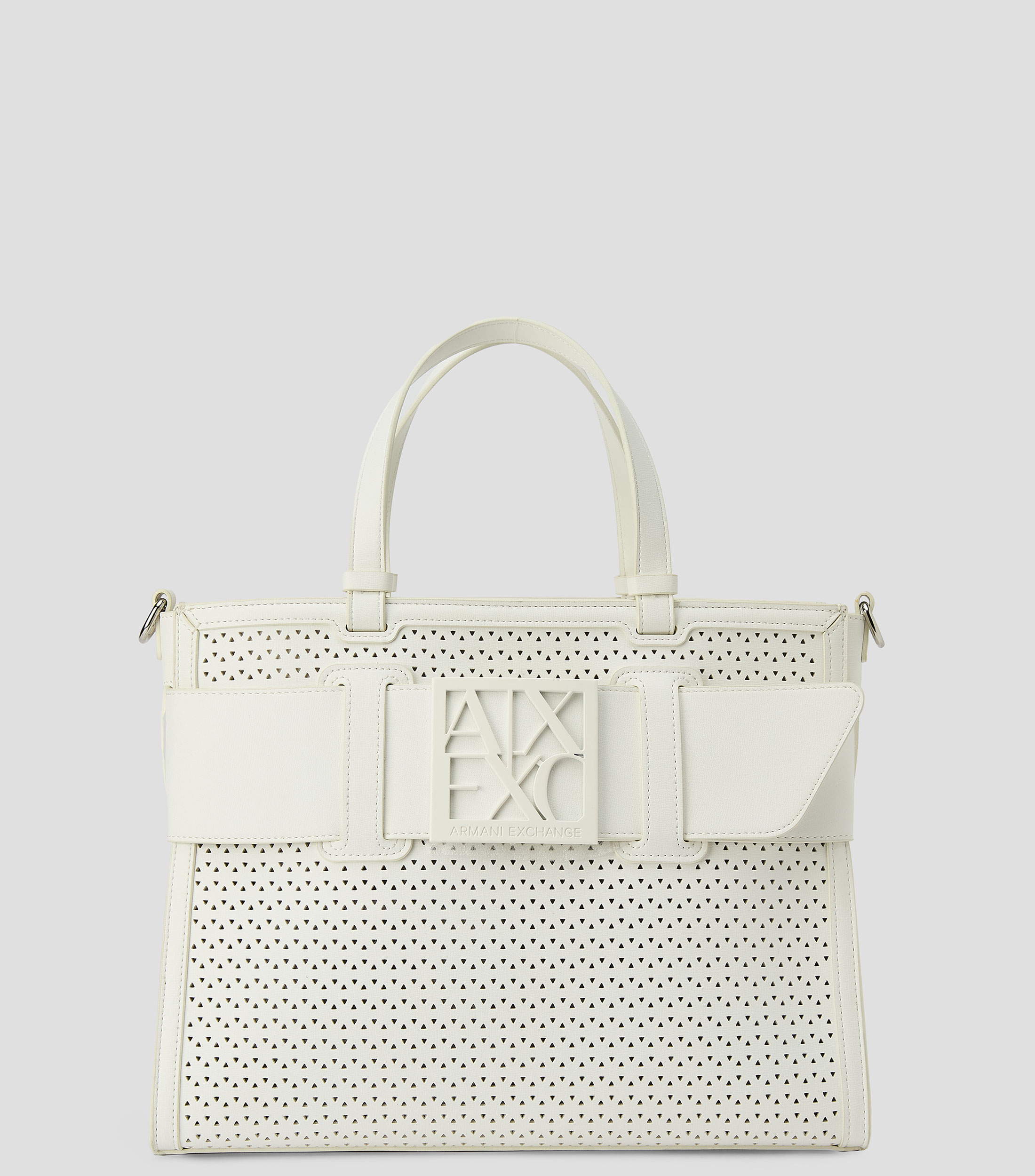 Bolsa tote shopping blanca lisa Mujer