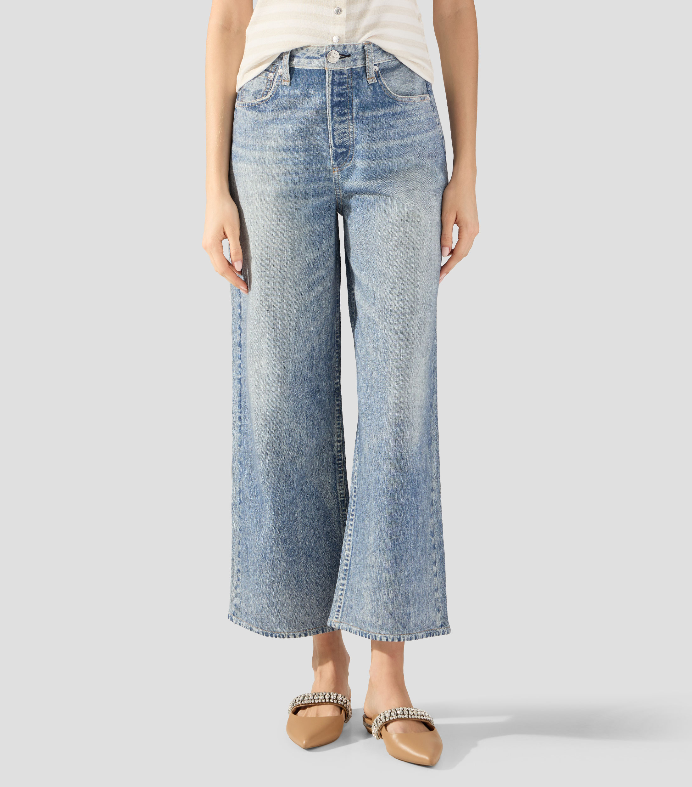 Jeans Miramar Andie de corte wideleg Mujer