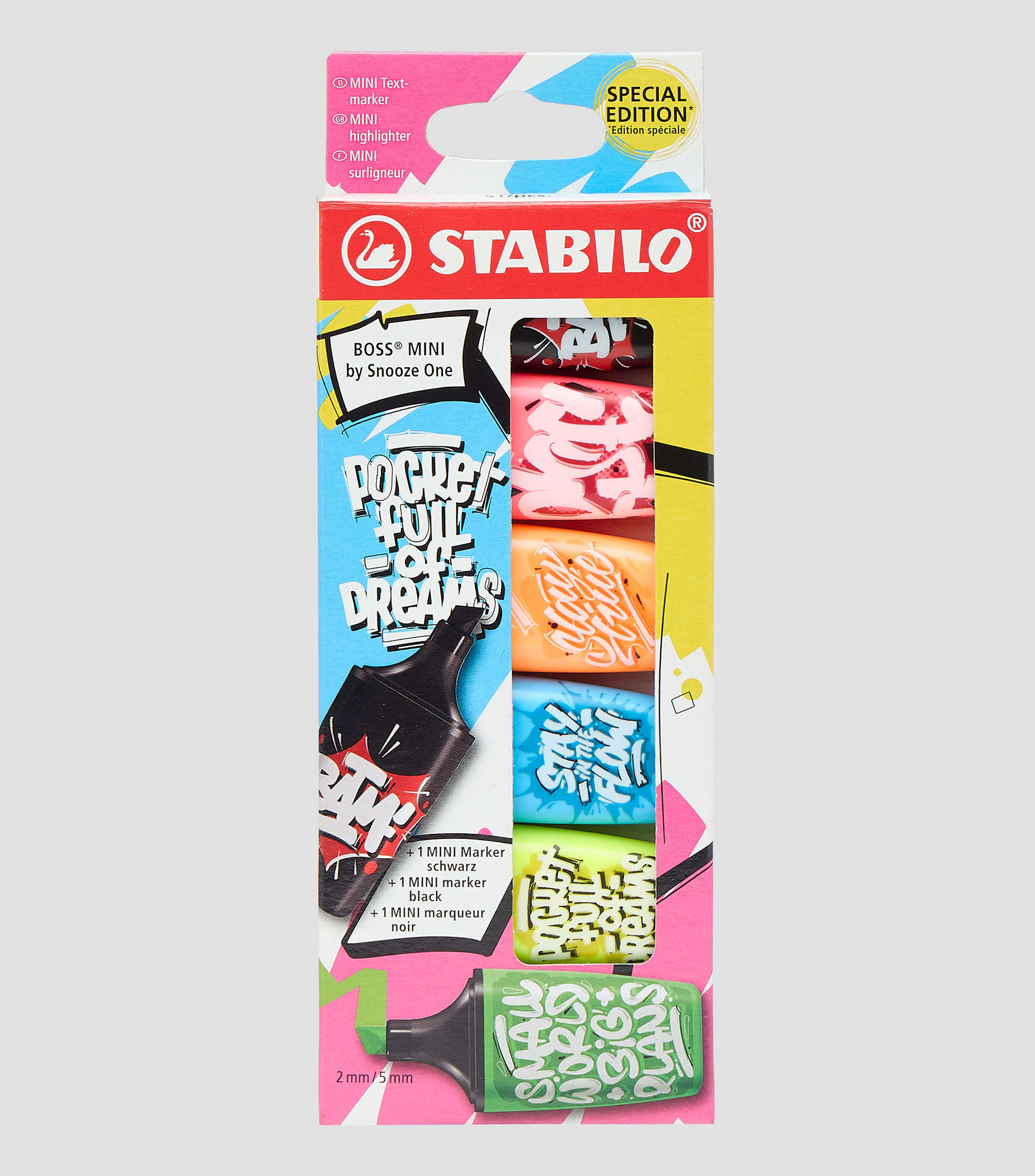 Stabilo Set 6 marcatextos Boss mini snooze |El Palacio de Hierro