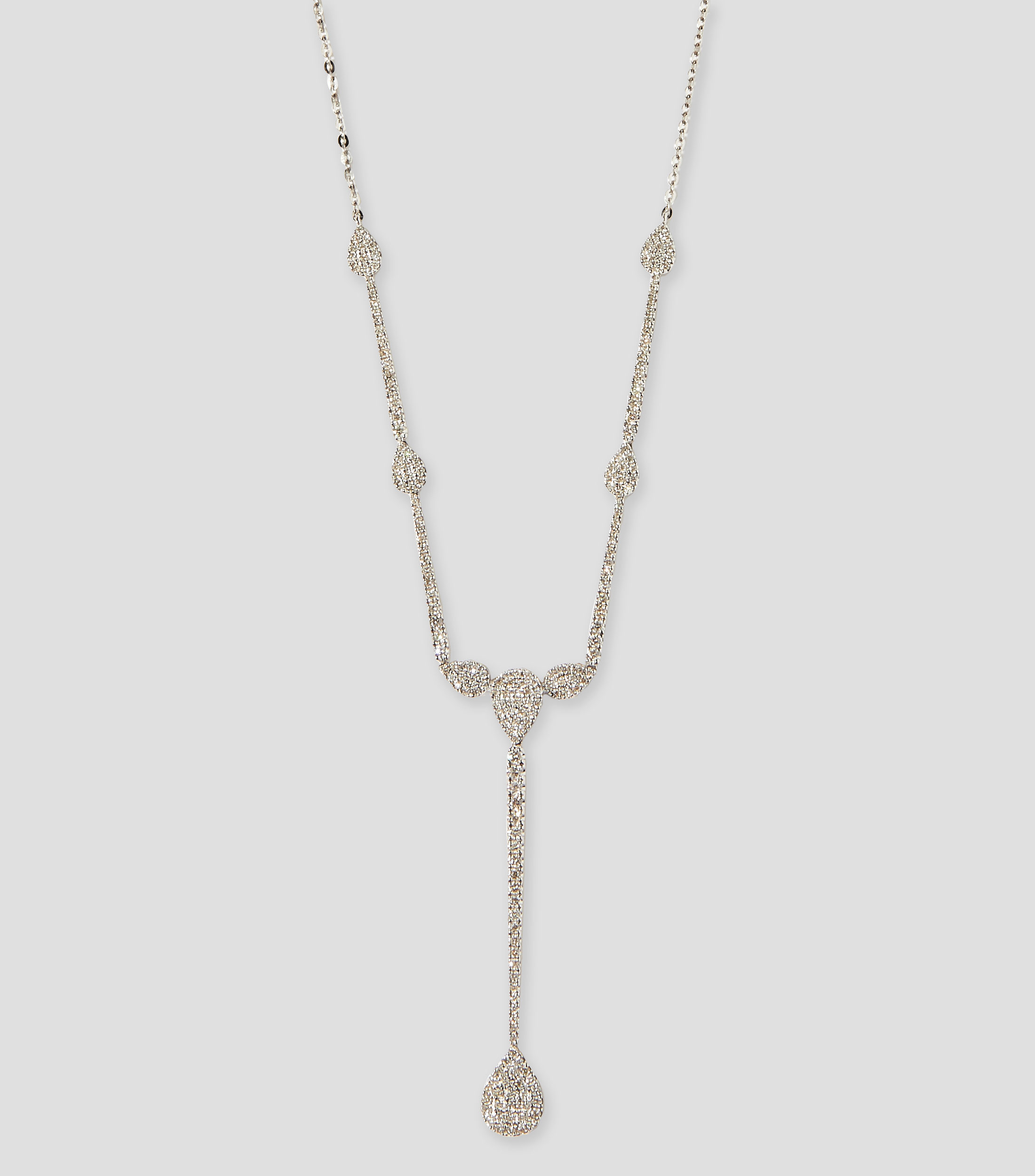 Gargantilla en oro blanco de 14 Kilates con diamante Mujer