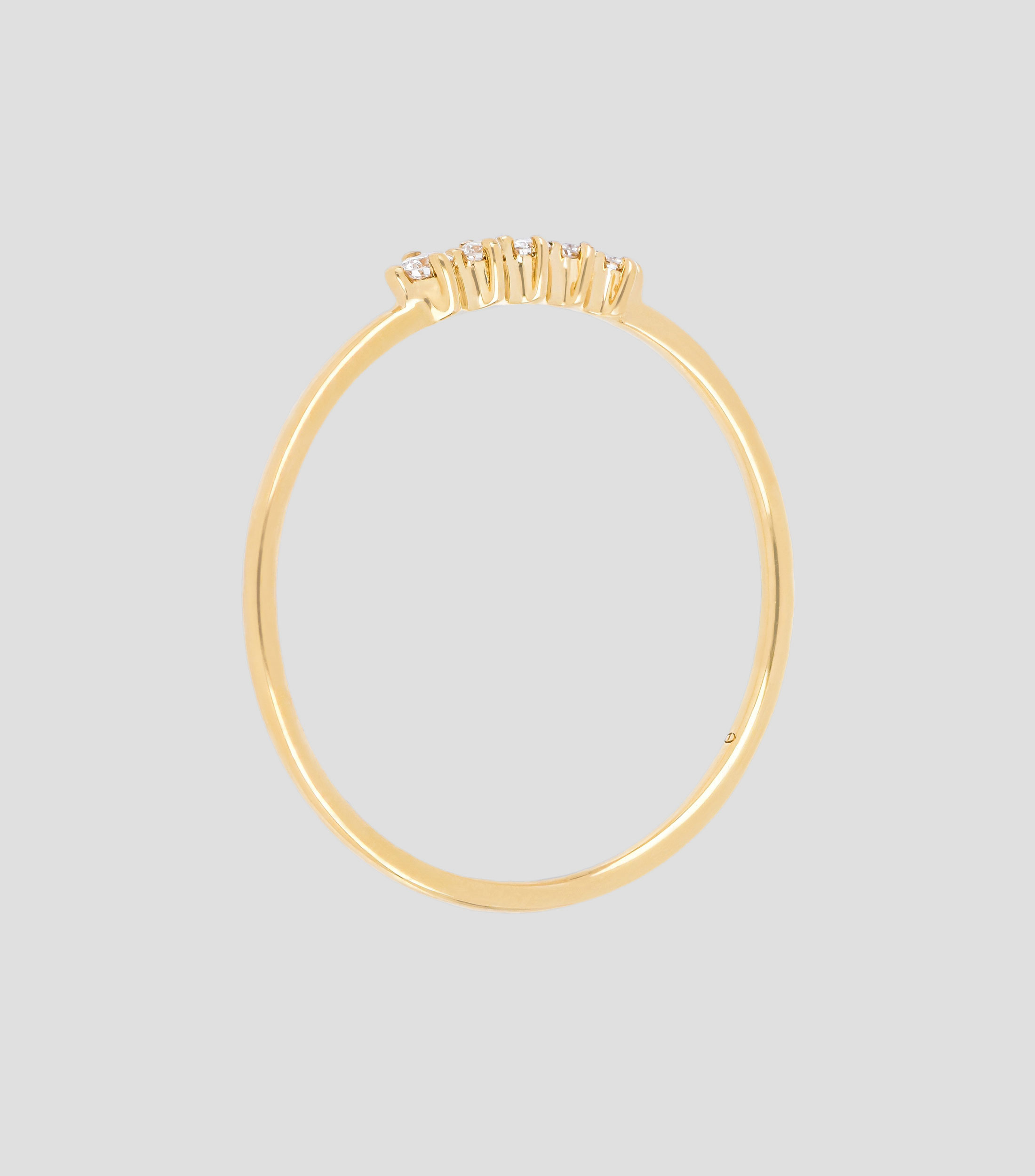 Anillo en Oro amarillo de 18 Kts Mujer
