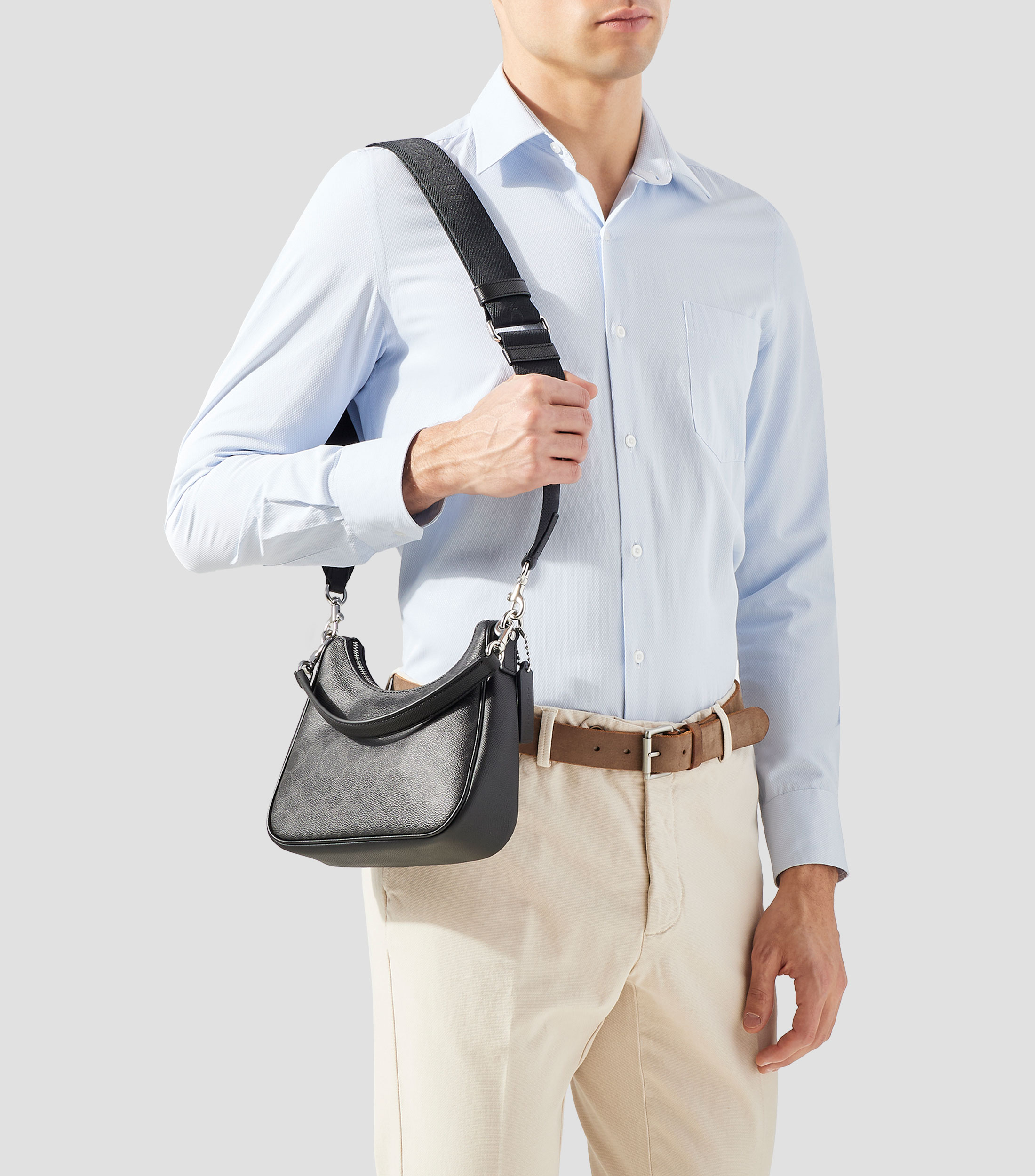 Bolso hobo Nolan monogram estampado Hombre