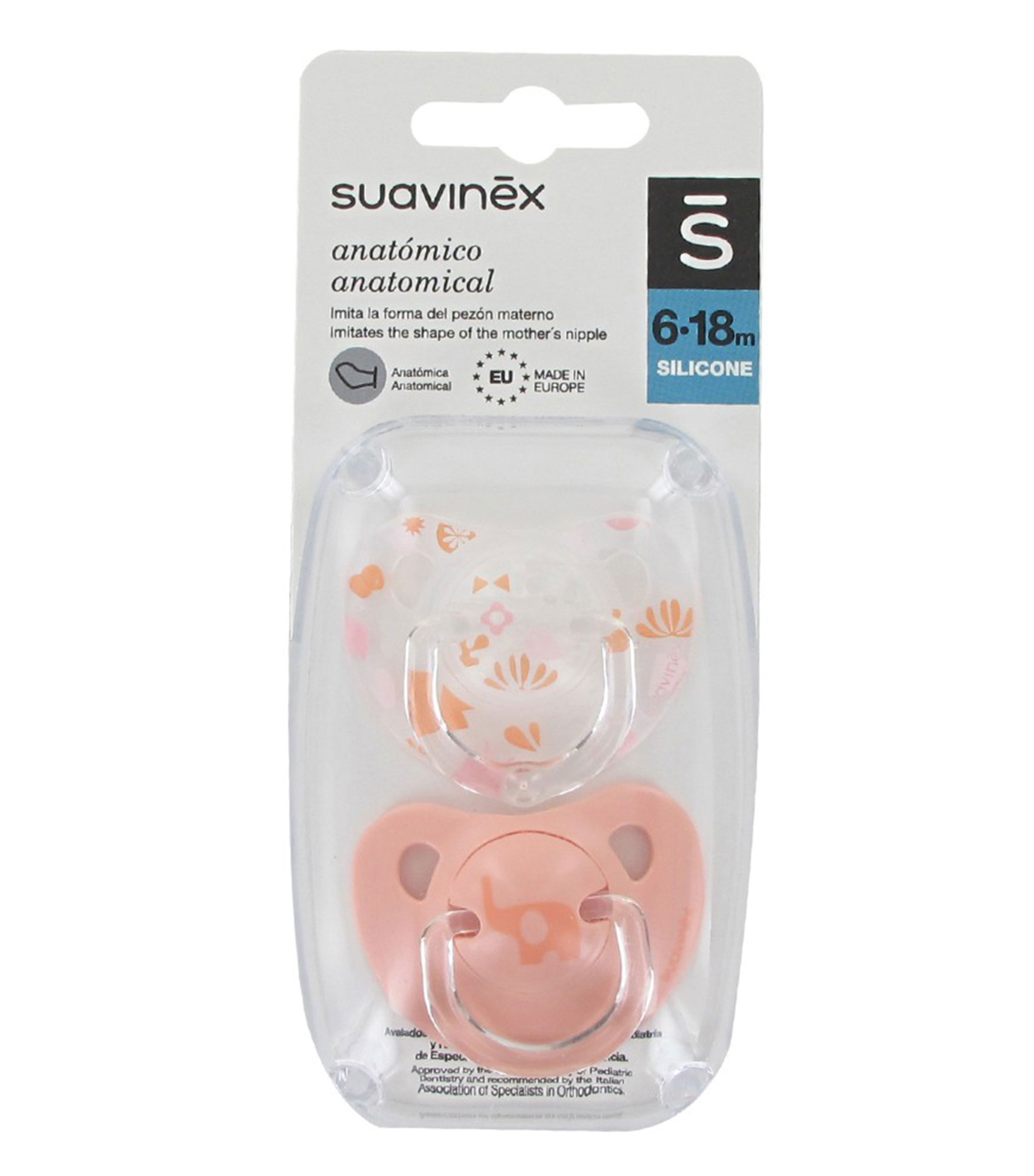 Set de 2 Chupones 6-18 Meses