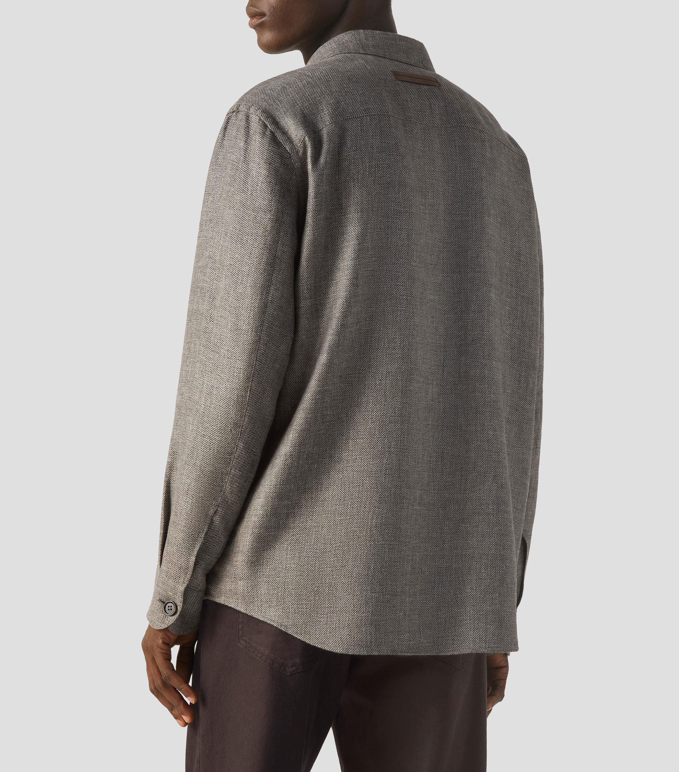 Sobrecamisa jaspeado Hombre