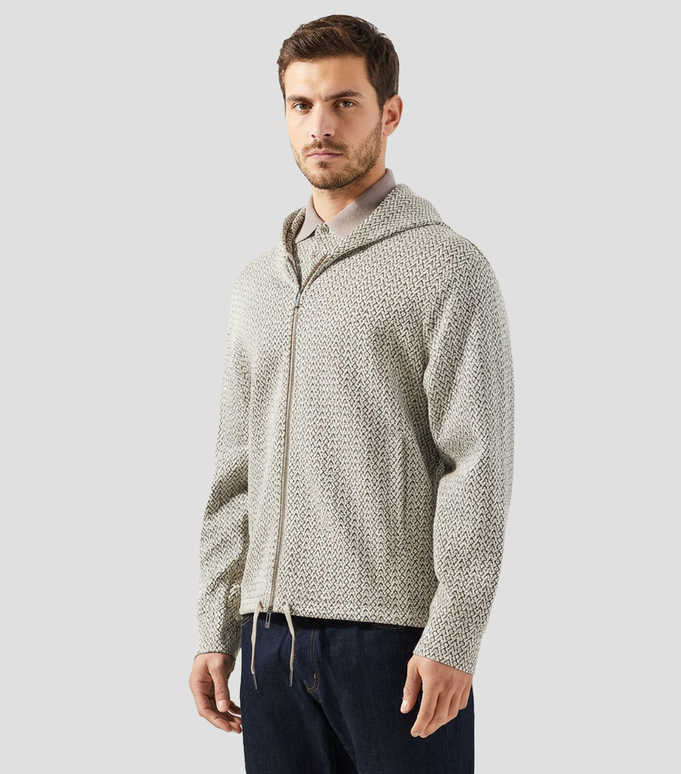 Sudadera con cierre y capucha Hombre