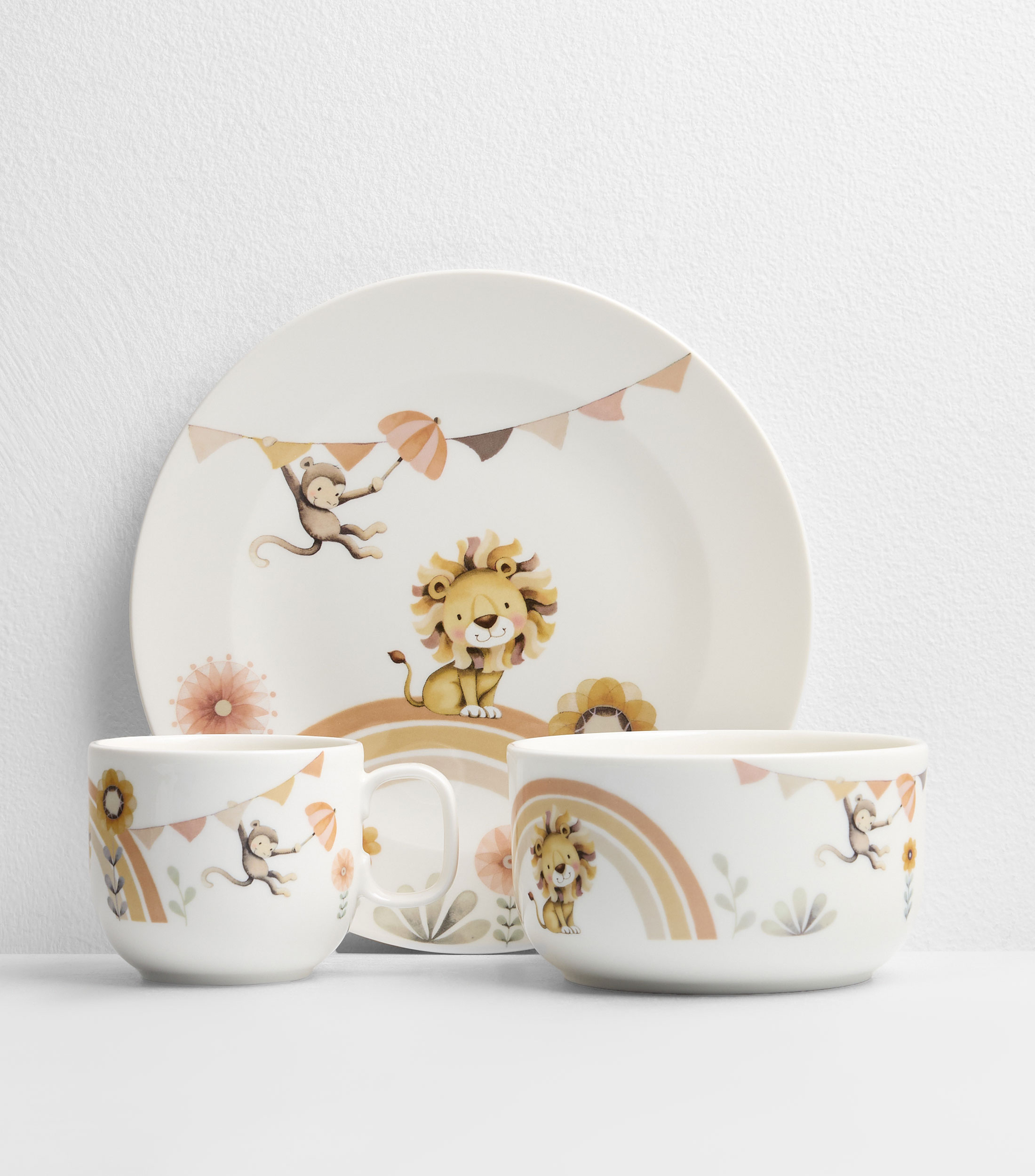 Set 3 piezas Vajilla Roar lion