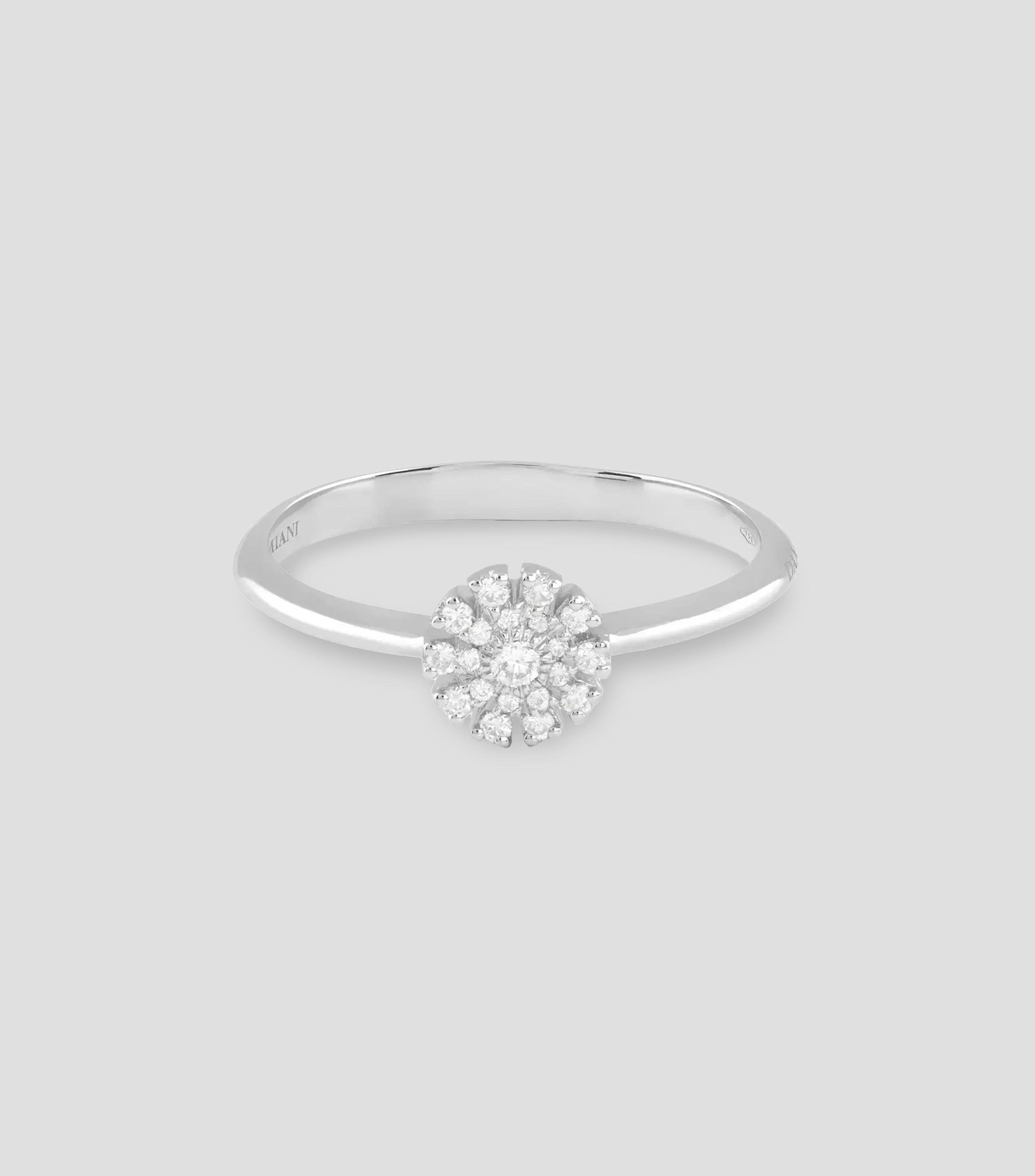 Anillo en oro blanco de 18 kilates Margherita con diamantes Mujer
